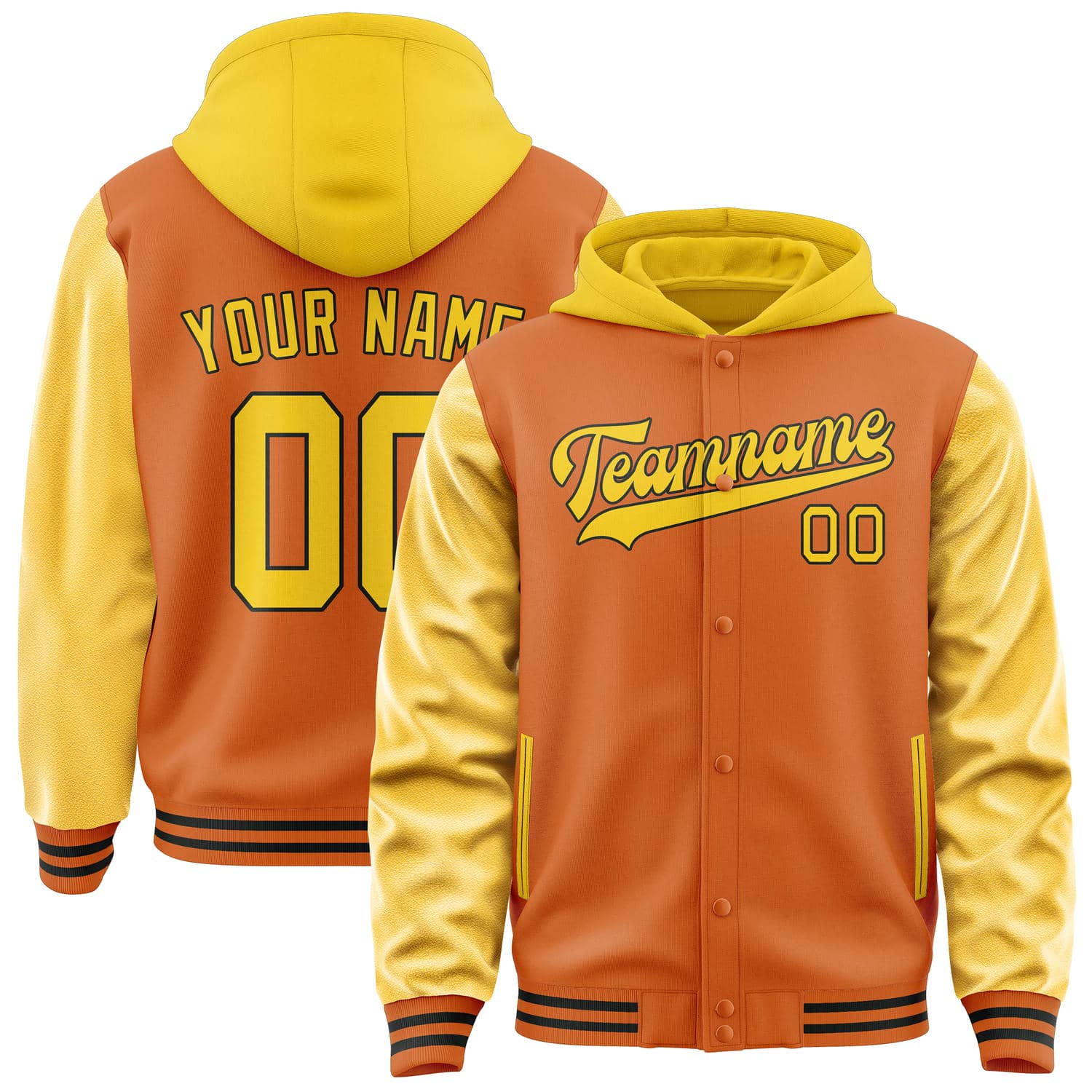 Custom Orange Gold Jacket