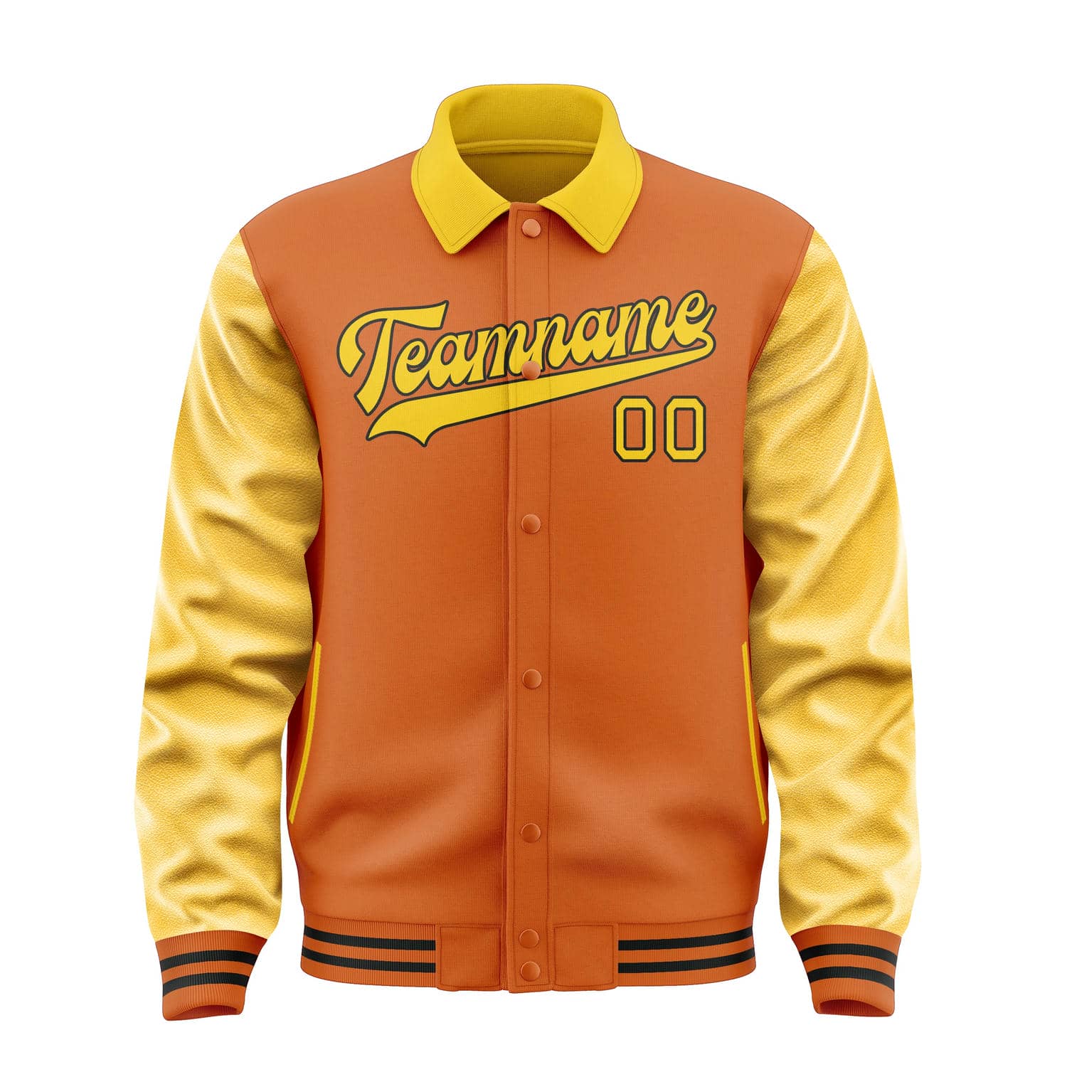 Custom Orange Gold Jacket