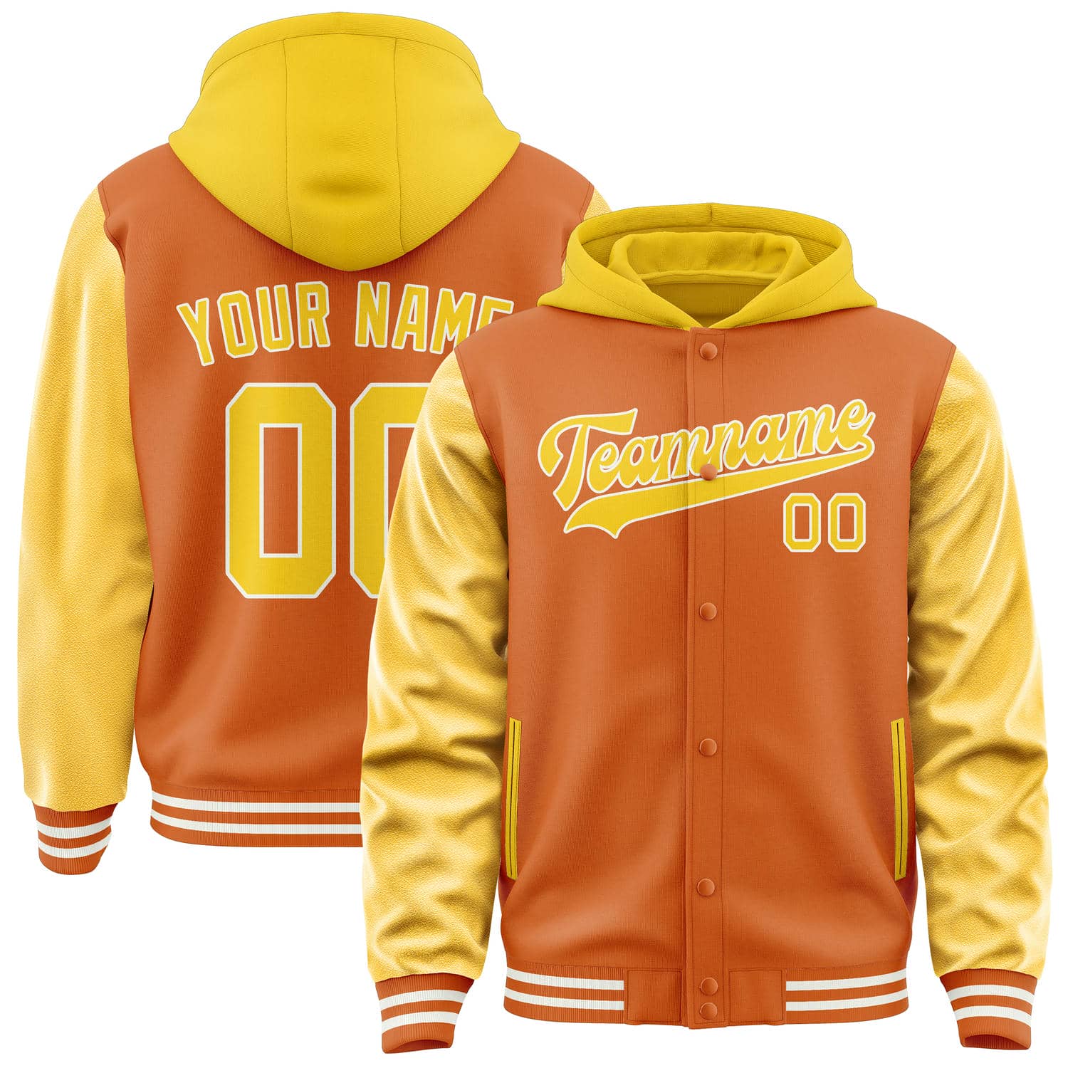 Custom Orange Gold Jacket