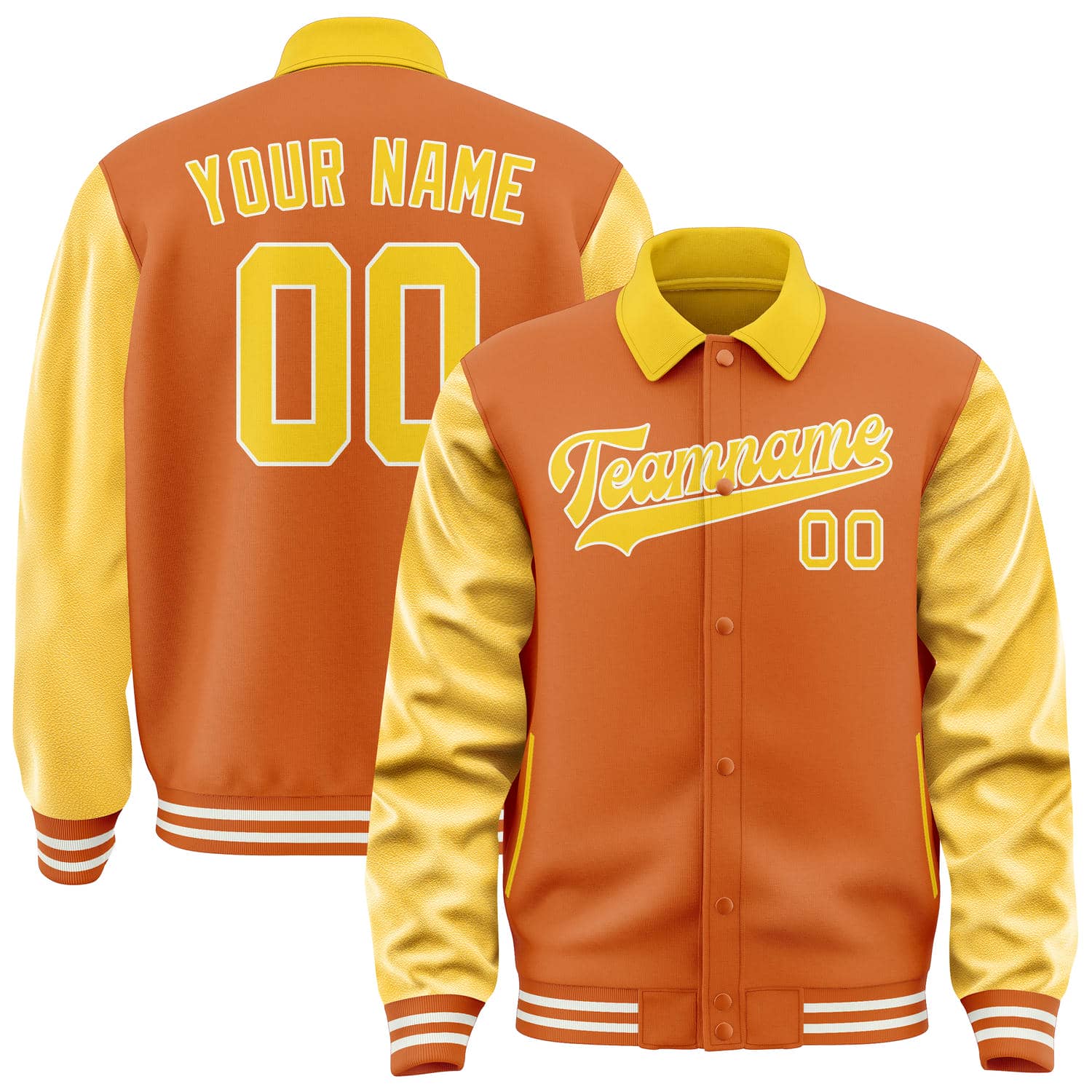 Custom Orange Gold Jacket