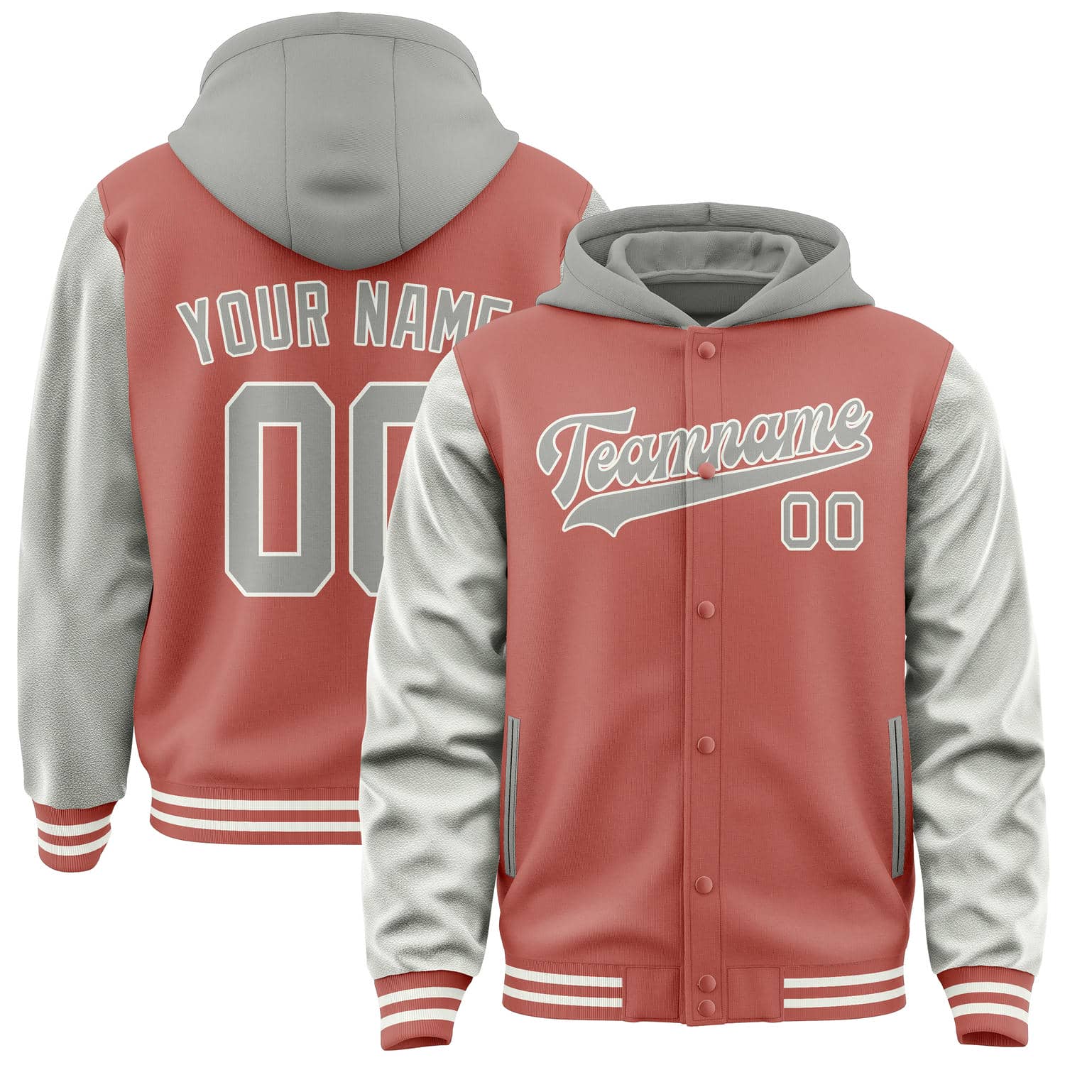 Custom Copper Rose Gray Jacket