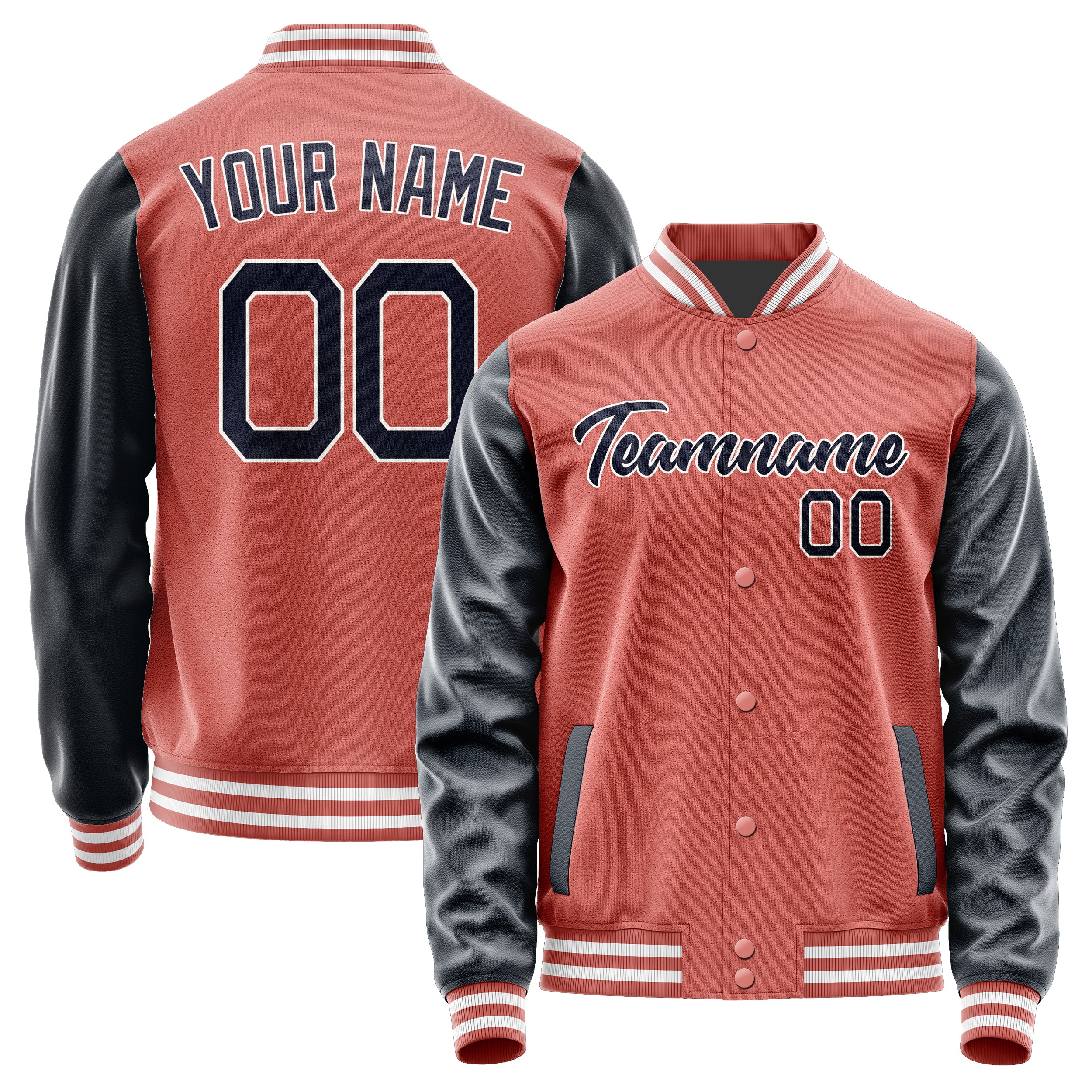 Custom Copper Rose Navy Jacket JA2929112918B21811