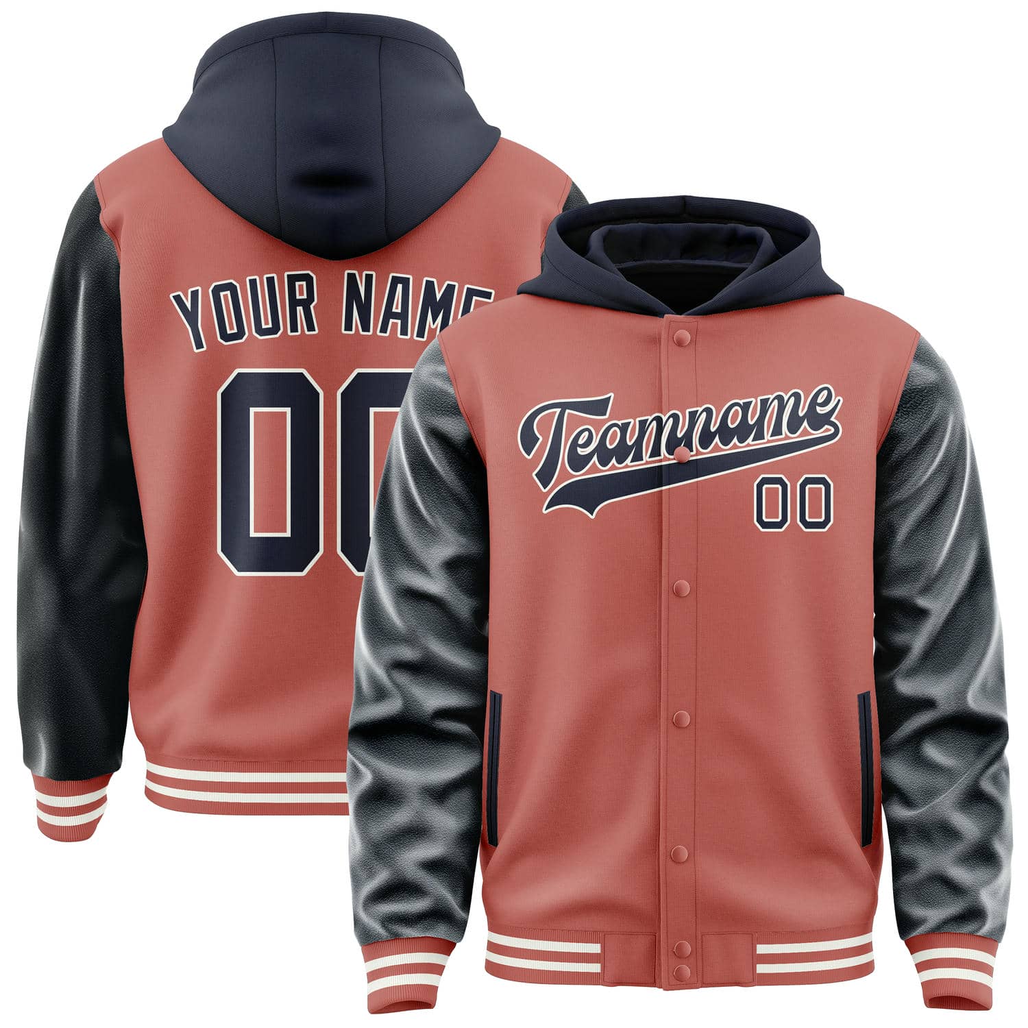 Custom Copper Rose Navy Jacket
