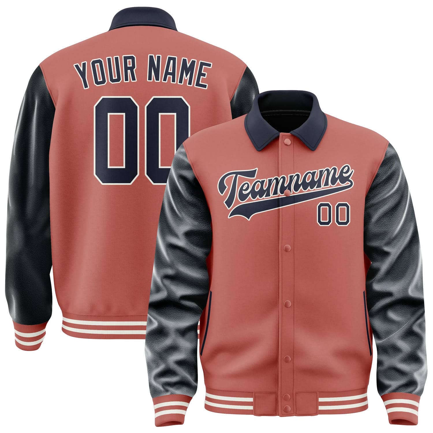 Custom Copper Rose Navy Jacket