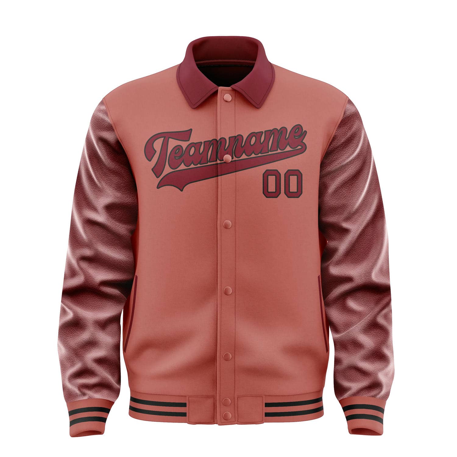 Custom Copper Rose Crimson Red Jacket