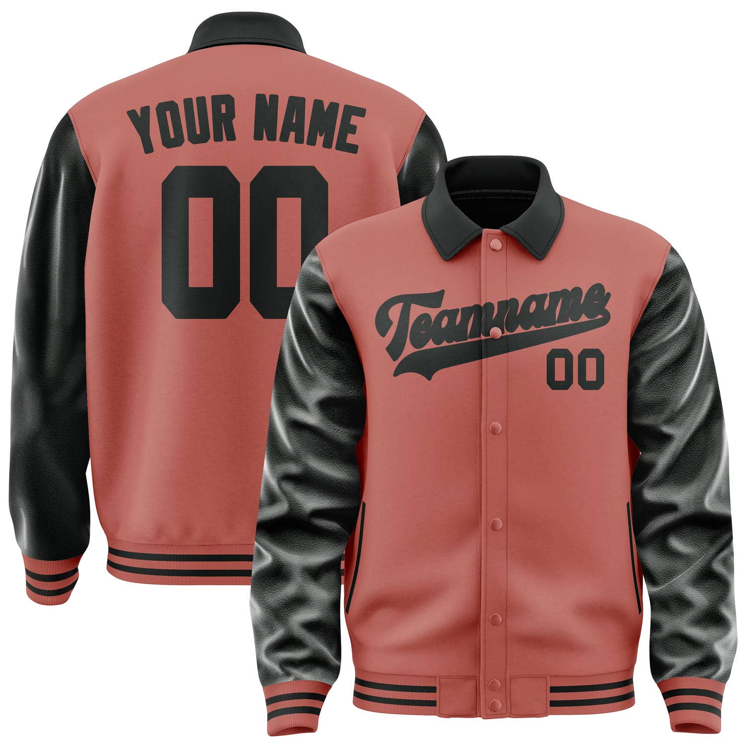 Custom Copper Rose Black Jacket