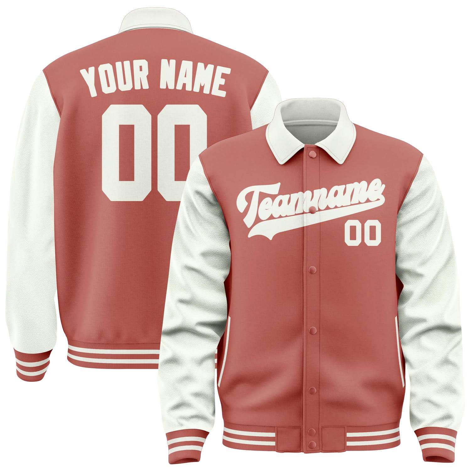 Custom Copper Rose White Jacket