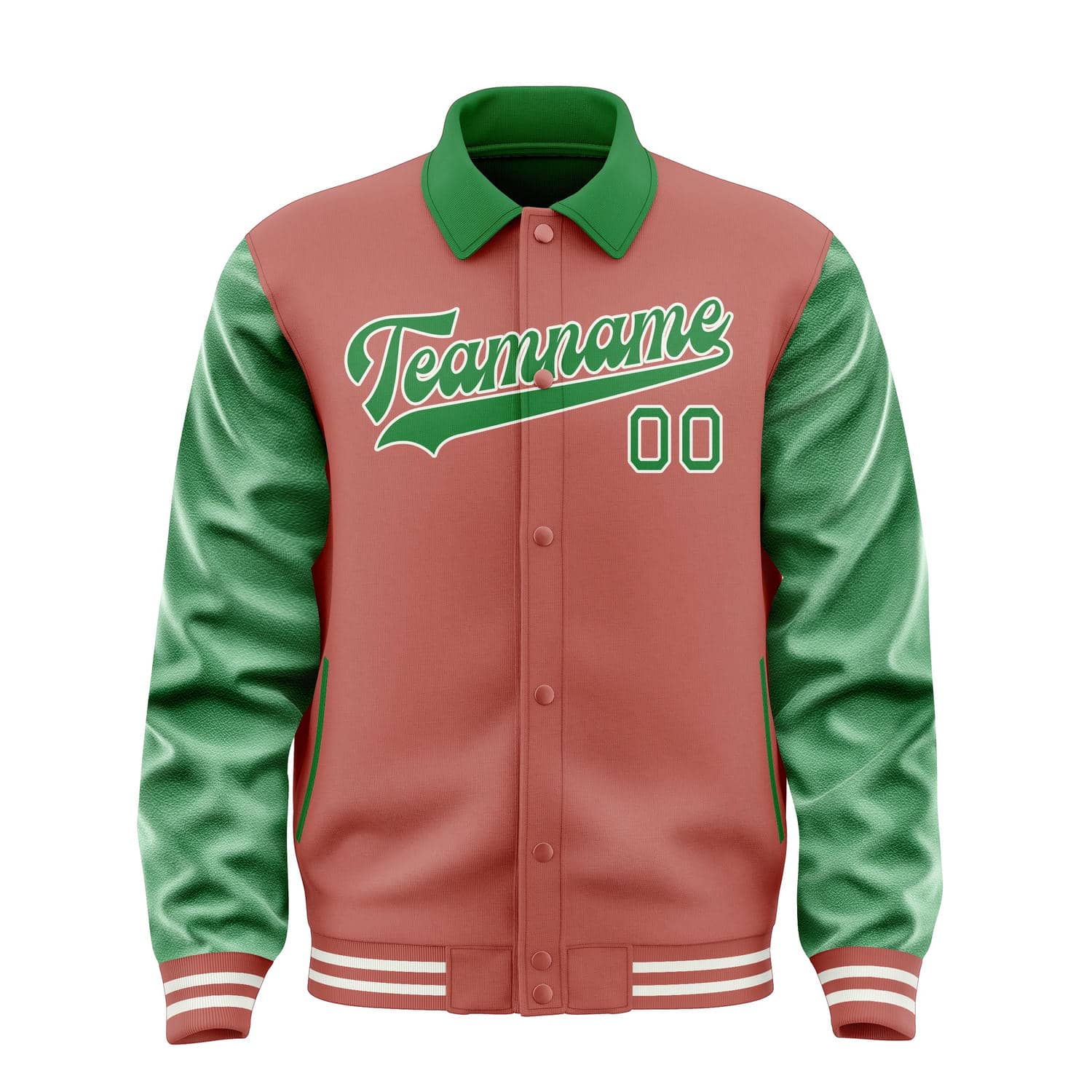 Custom Copper Rose Emerald Green Jacket