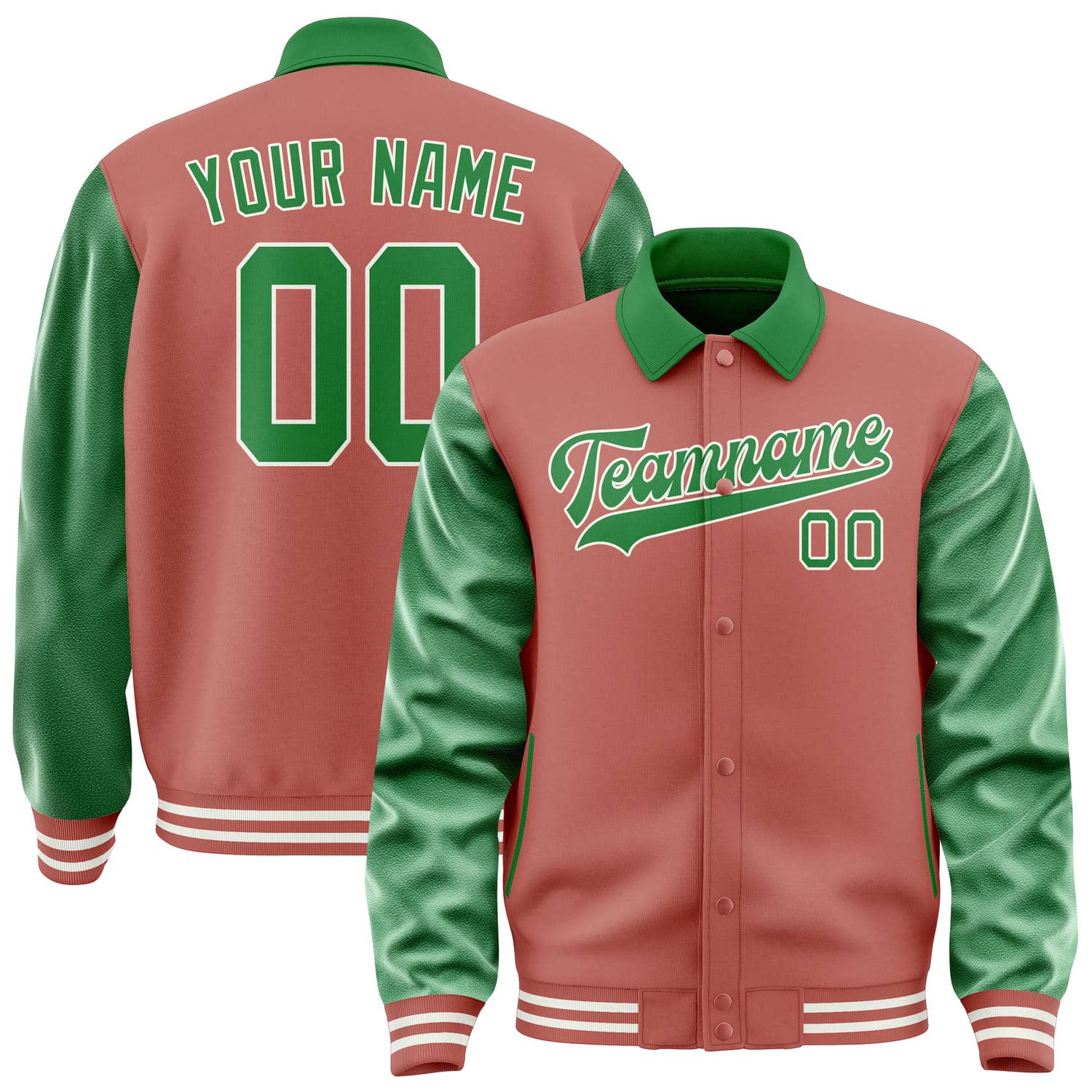 Custom Copper Rose Emerald Green Jacket