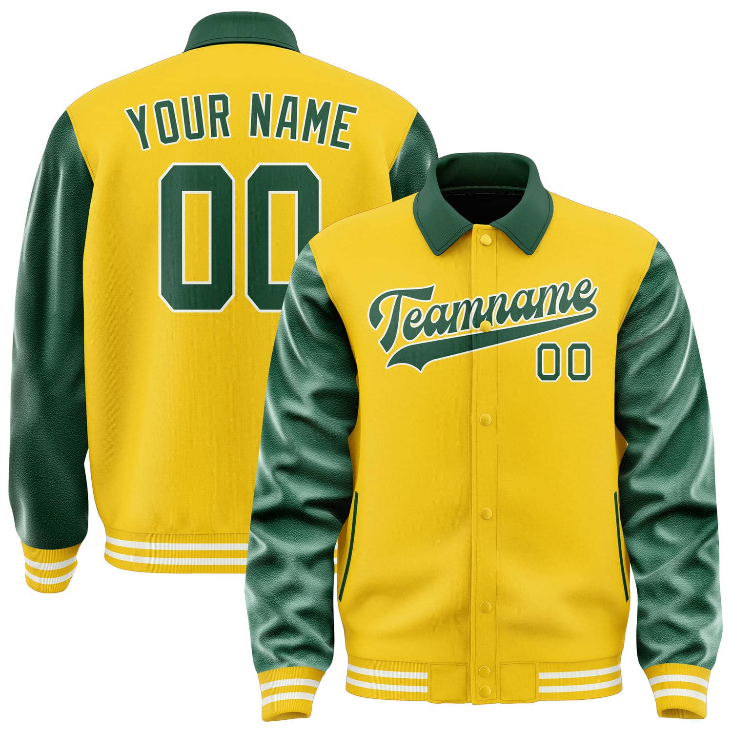 Custom Gold Green Jacket