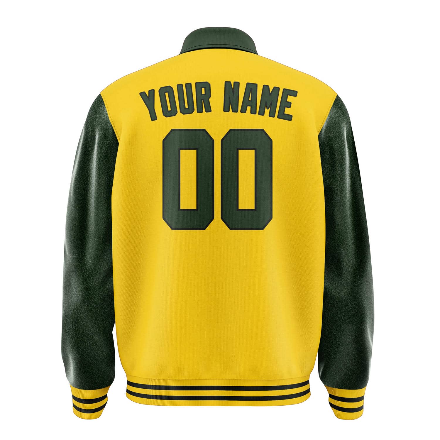 Custom Gold Dark Green Jacket
