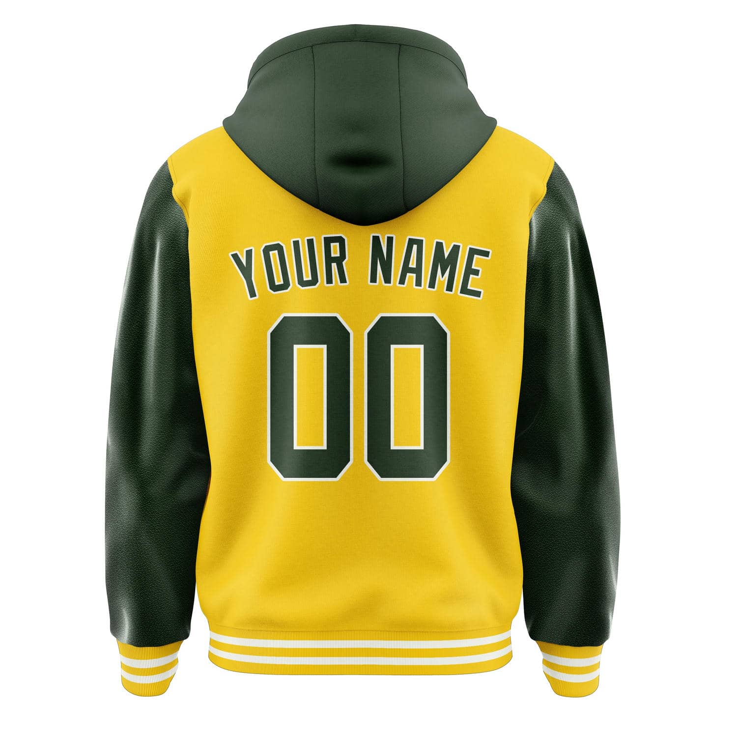 Custom Gold Dark Green Jacket