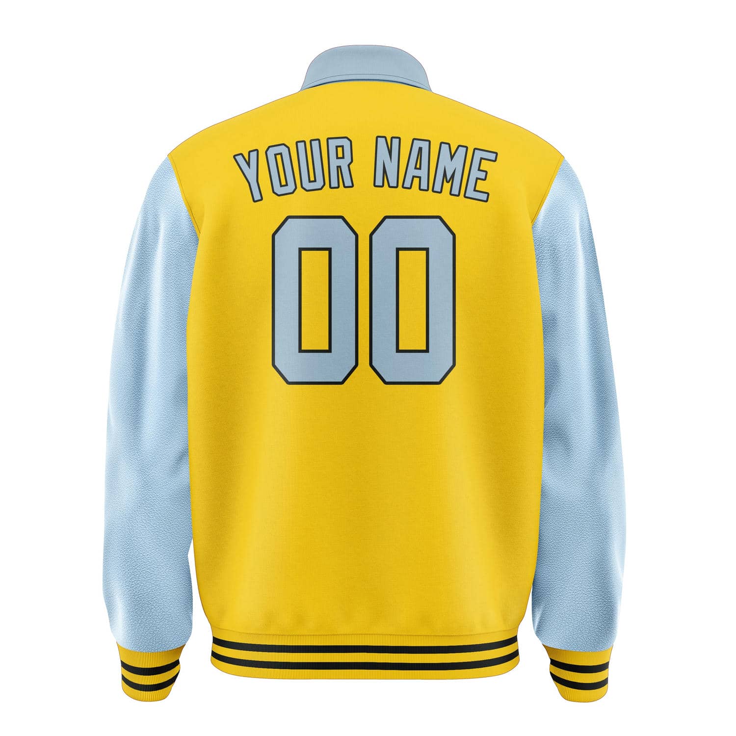 Custom Gold Light Blue Jacket