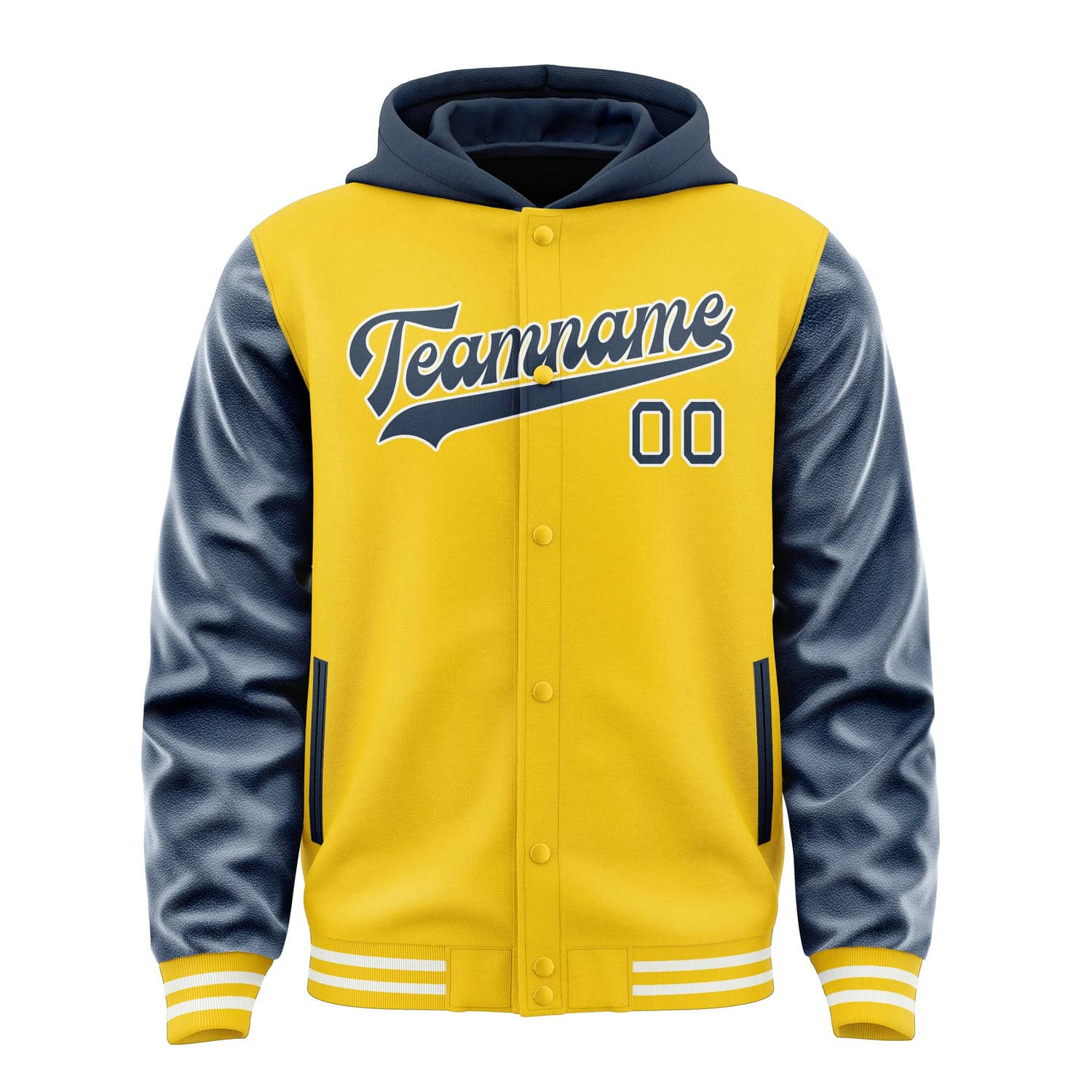 Custom Gold Blue Jacket
