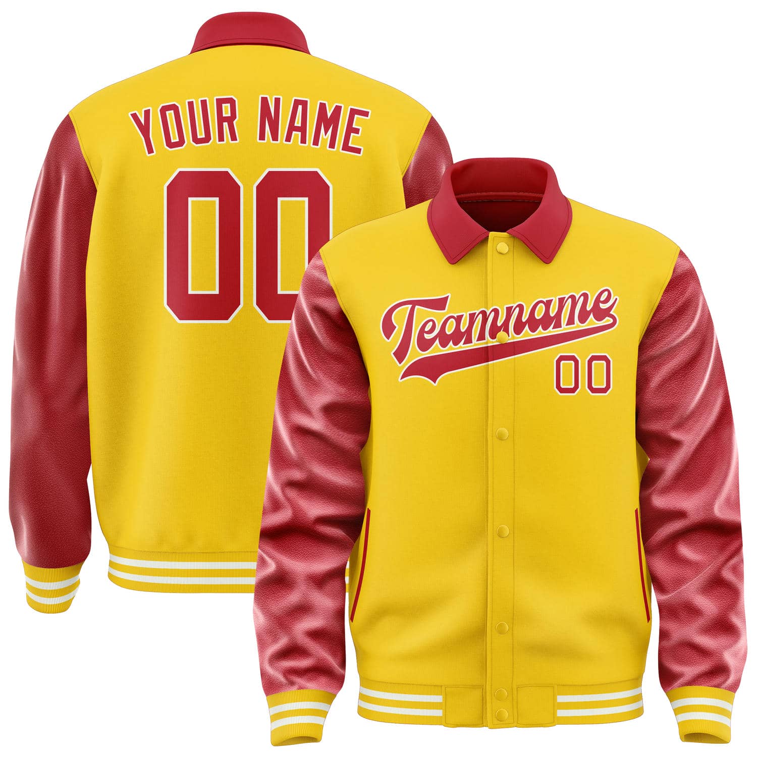 Custom Gold Red Jacket