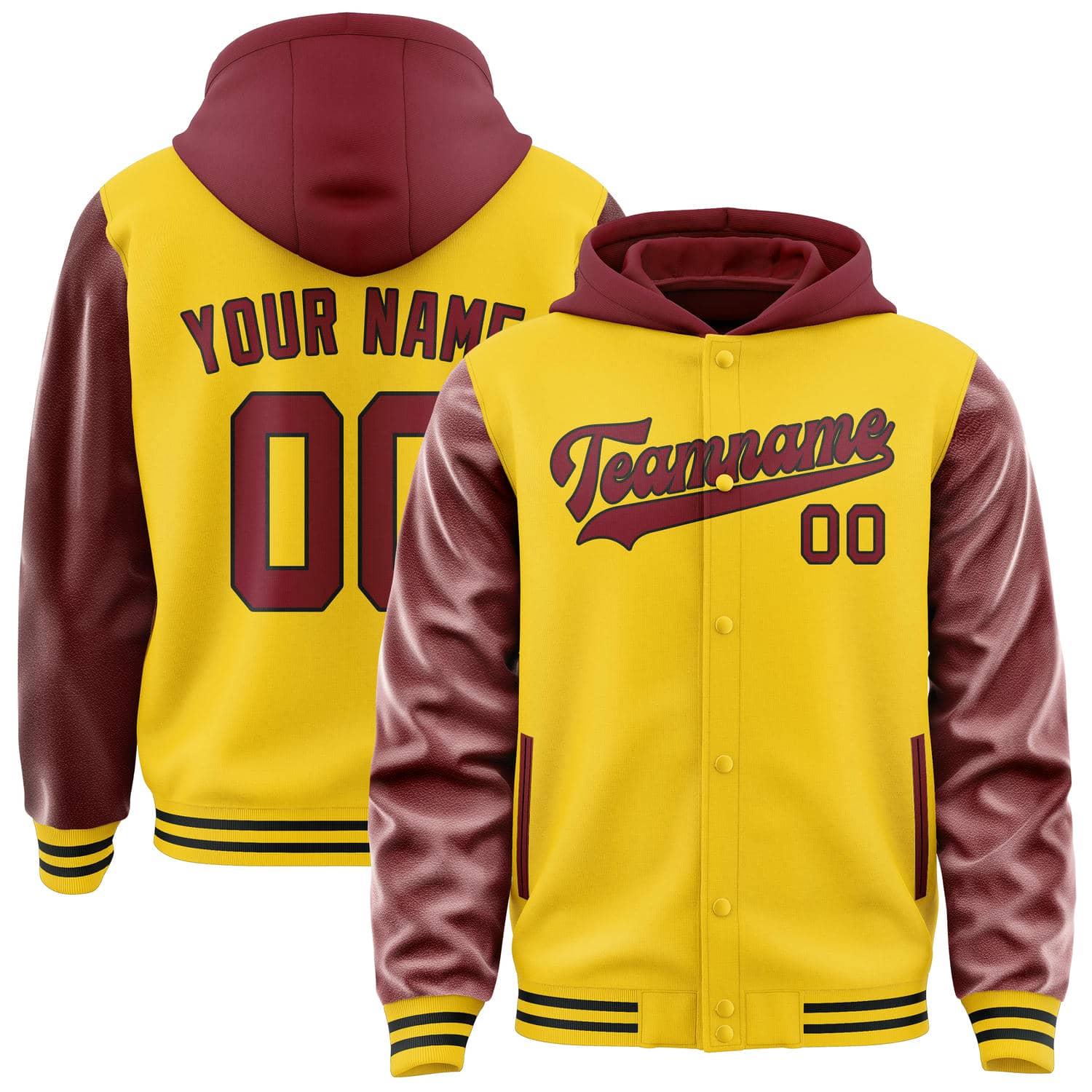 Custom Gold Crimson Red Jacket