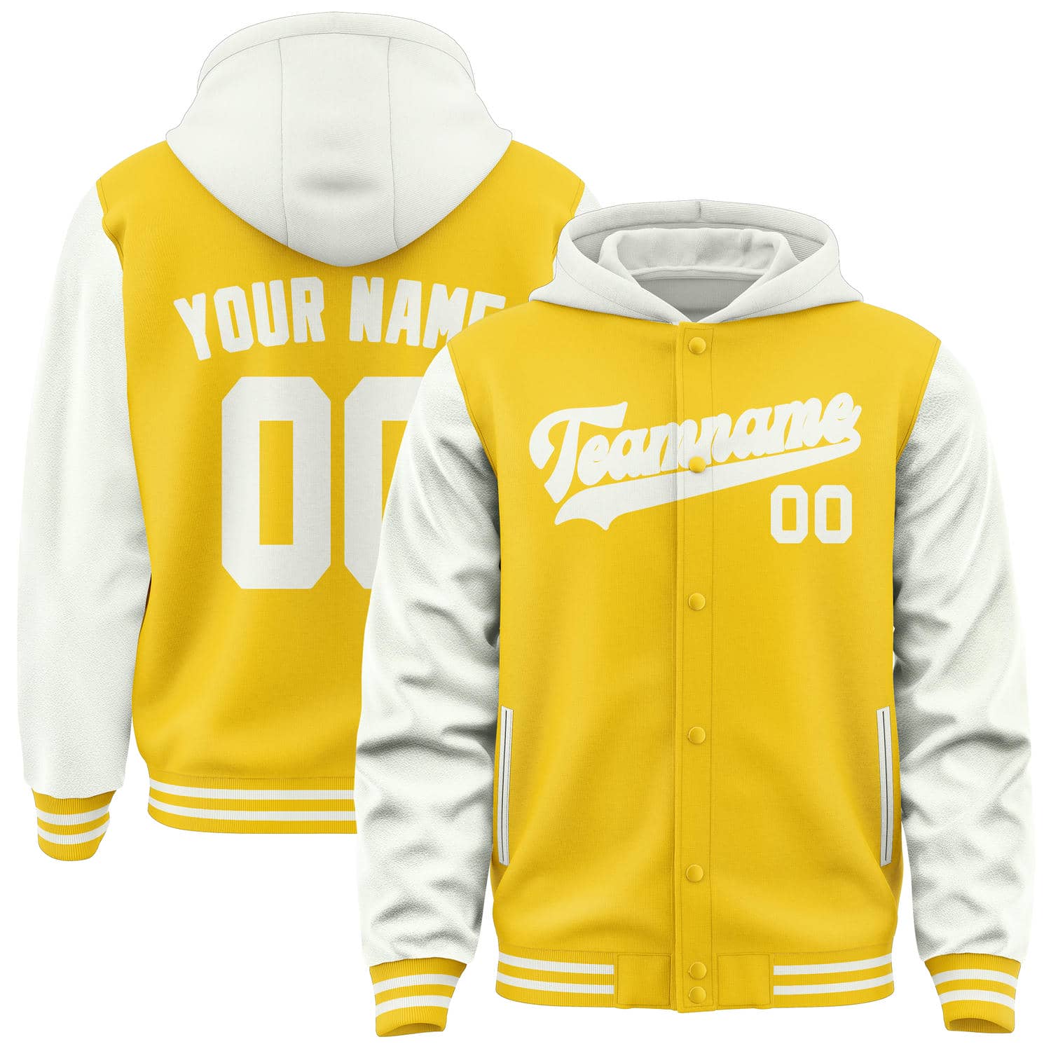 Custom Gold White Jacket