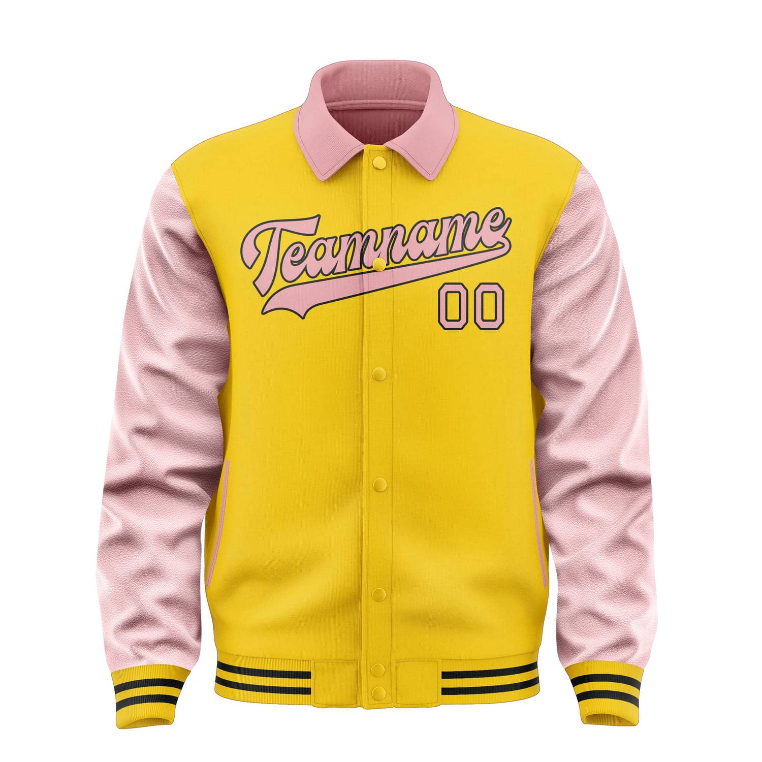 Custom Gold Light Pink Jacket