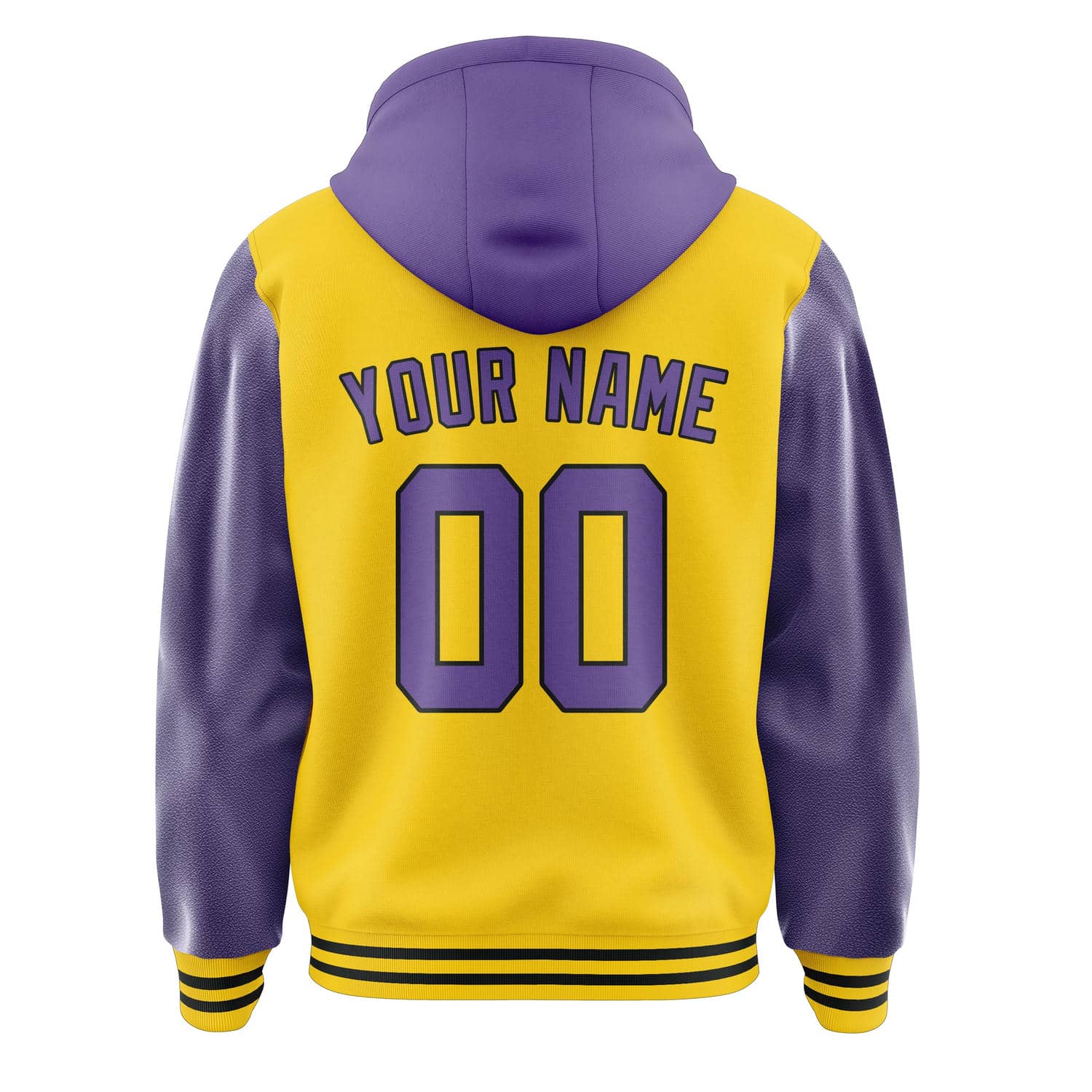 Custom Gold Light Purple Jacket