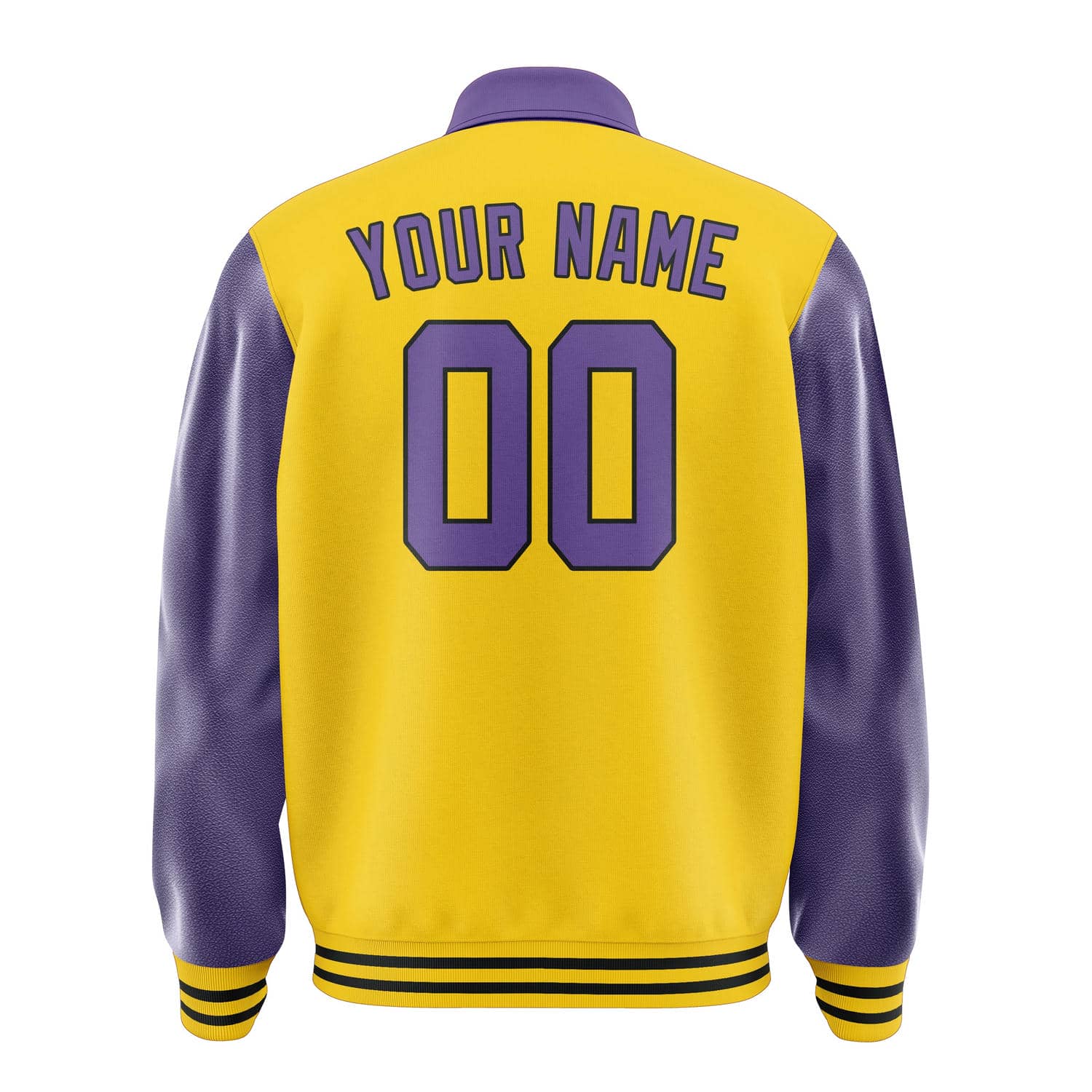 Custom Gold Light Purple Jacket
