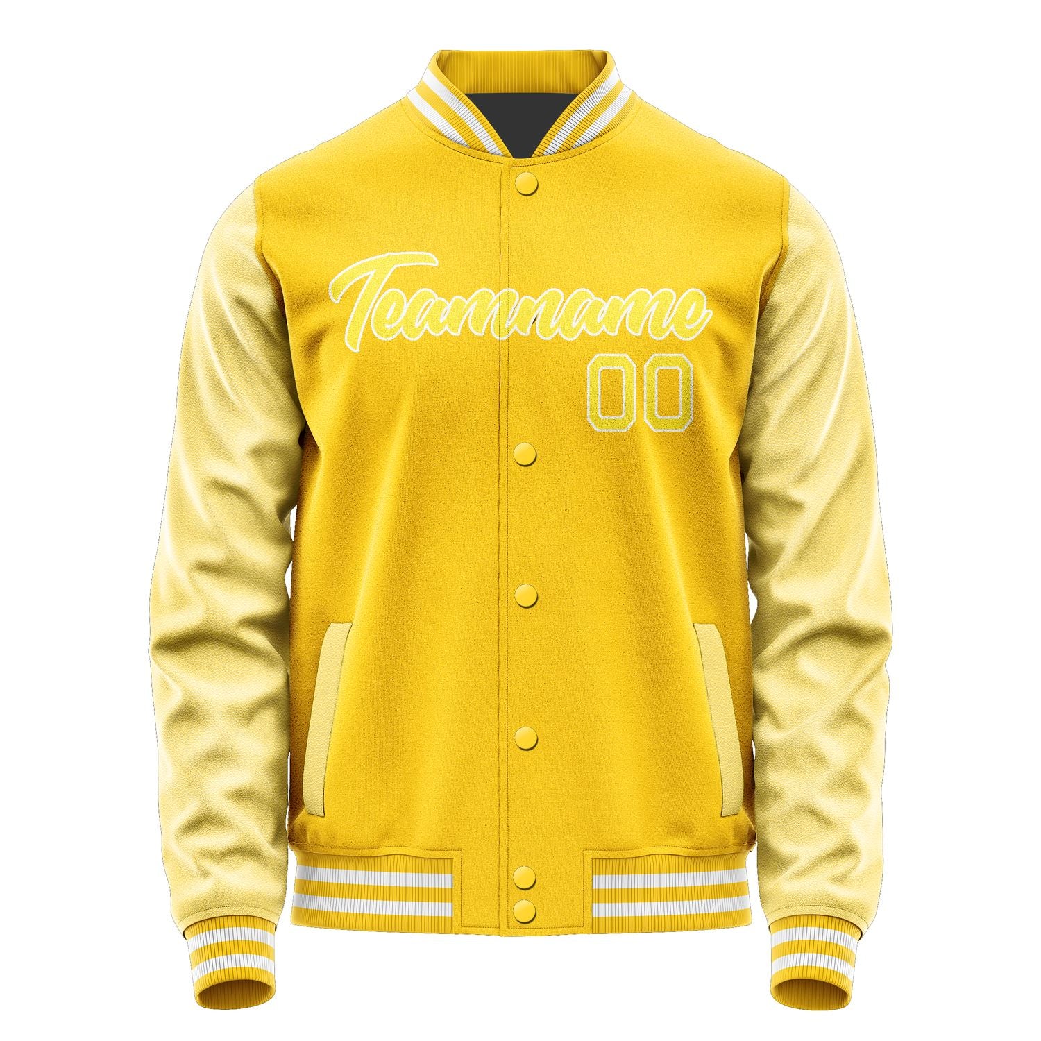 Custom Gold Light Yellow Jacket JA3030263017B21726