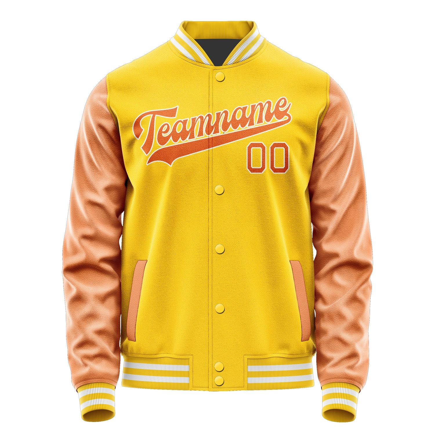 Custom Gold Orange Jacket JA3030283018B31828