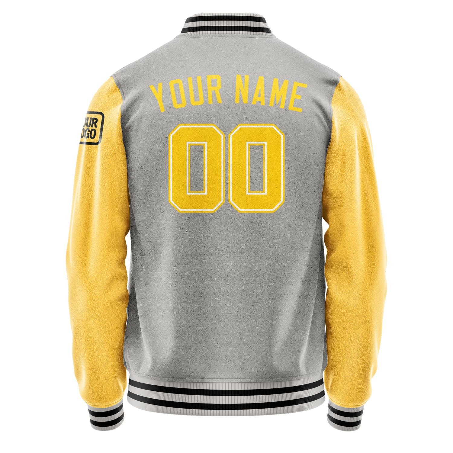 Custom Gray Gold Jacket Jb0404300417301817