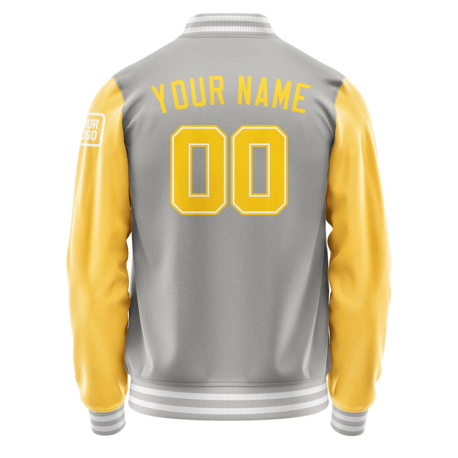 Custom Gray Gold Jacket Jb0404300418301818