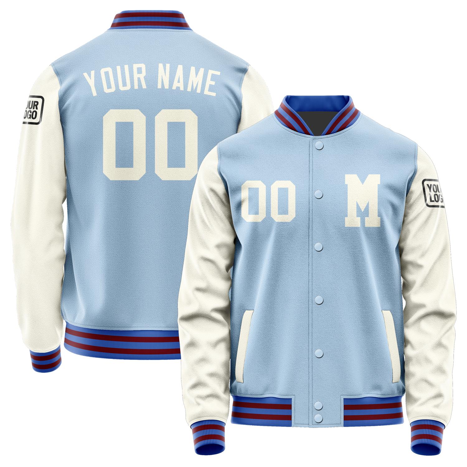 Custom Light Blue Cream Jacket Jb0808030915031817
