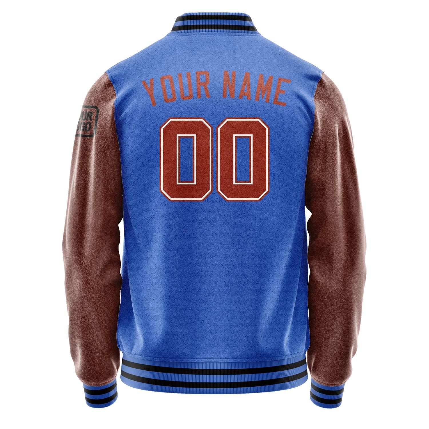 Custom Sky Blue Coral Red Jacket Jb0909160917161817