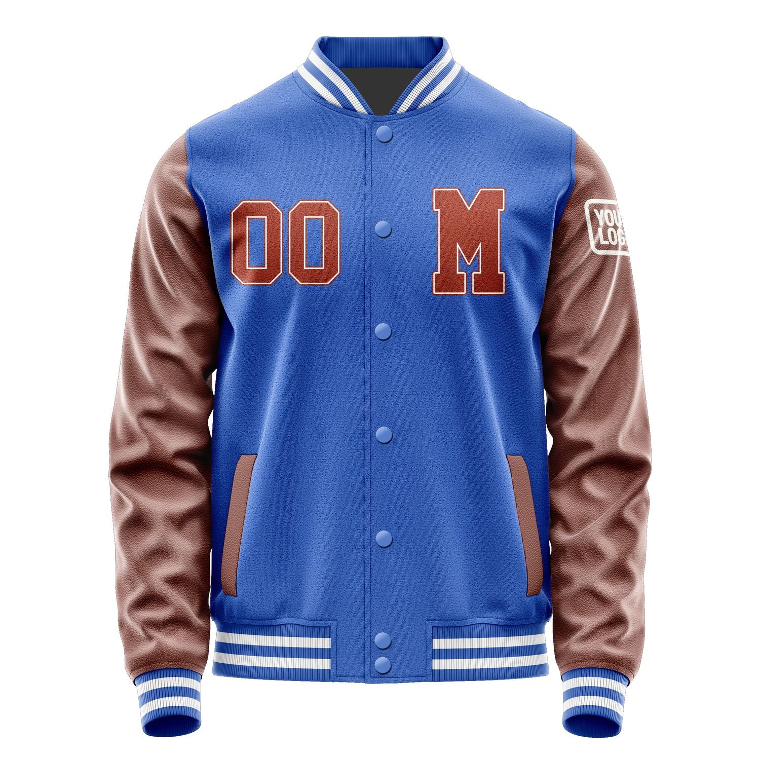 Custom Sky Blue Coral Red Jacket Jb0909160918161818