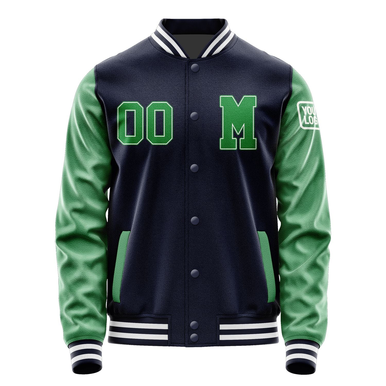 Custom Navy Emerald Green Jacket Jb1111241118241818