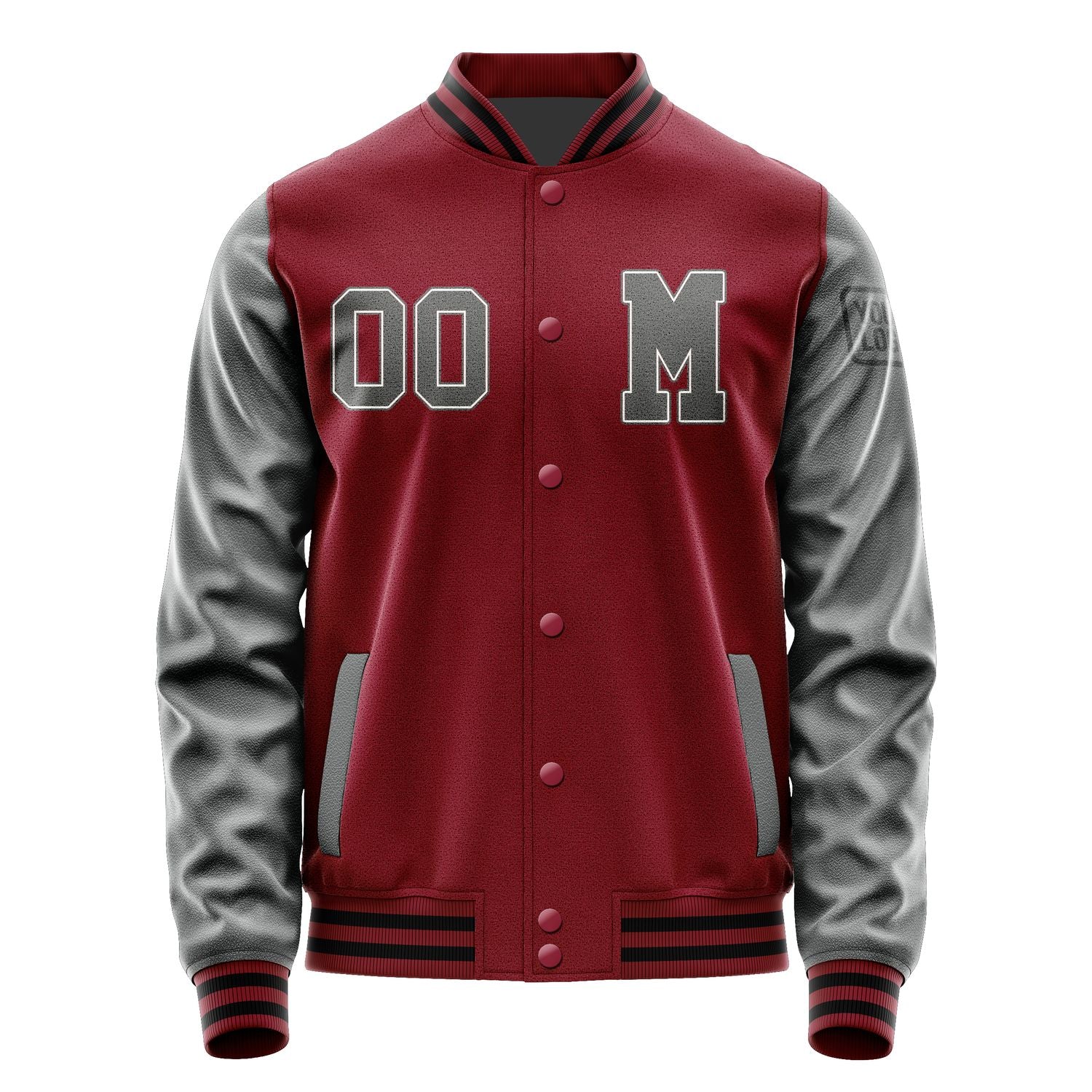 Custom Crimson Red Dark Grey Jacket Jb1515201517201817