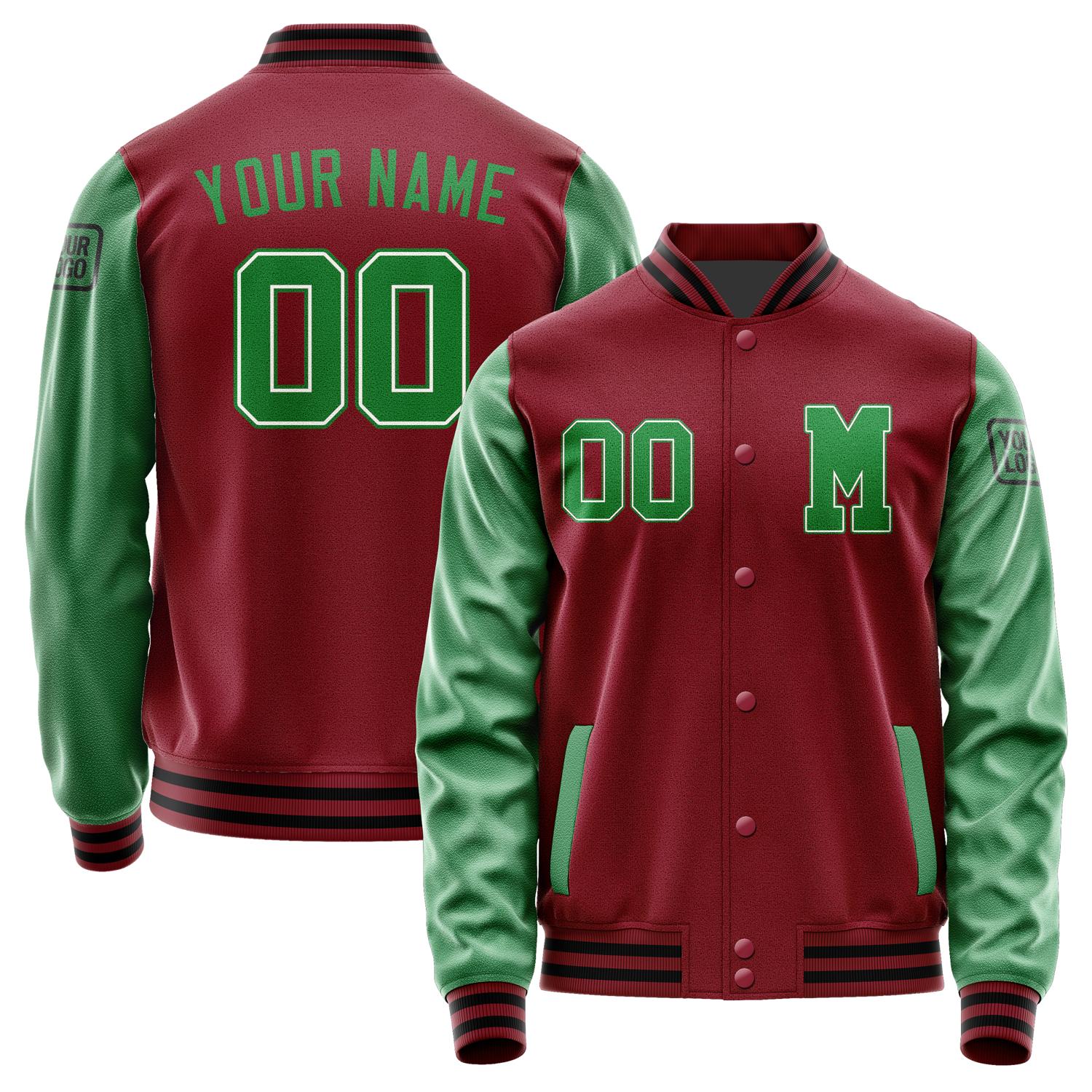 Custom Crimson Red Emerald Green Jacket Jb1515241517241817