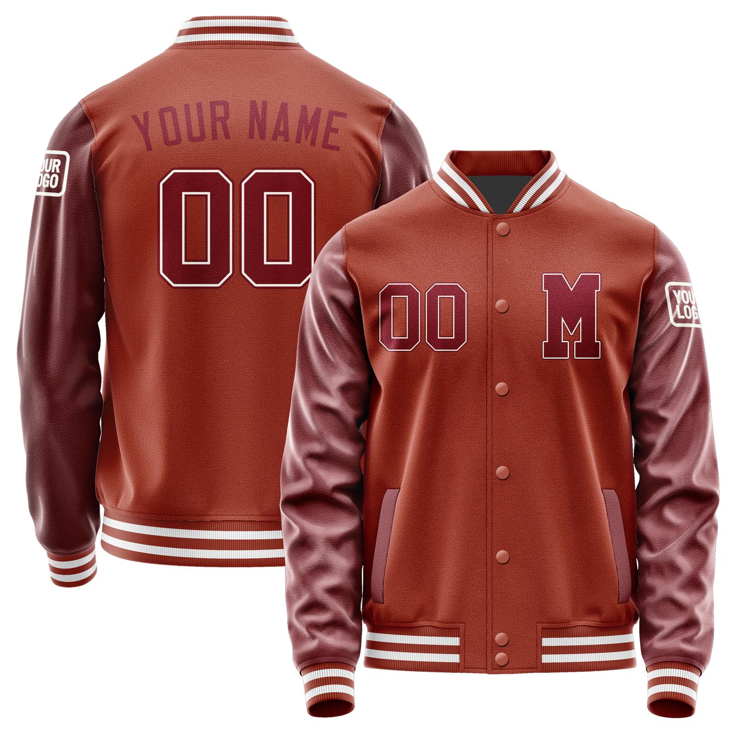 Custom Coral Red Crimson Red Jacket Jb1616151618151818