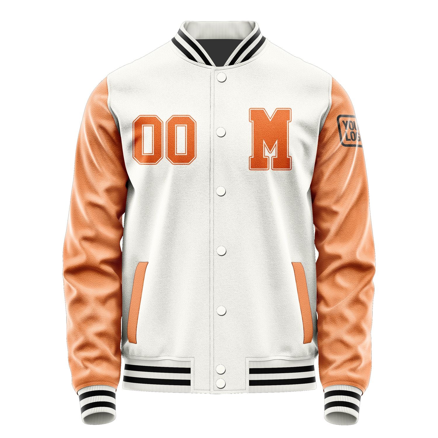 Custom White Orange Jacket Jb1818281817281817