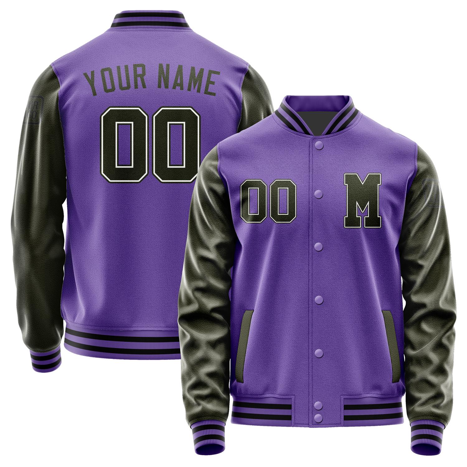 Custom Light Purple Dunkles Jacket Jb2323022317021817