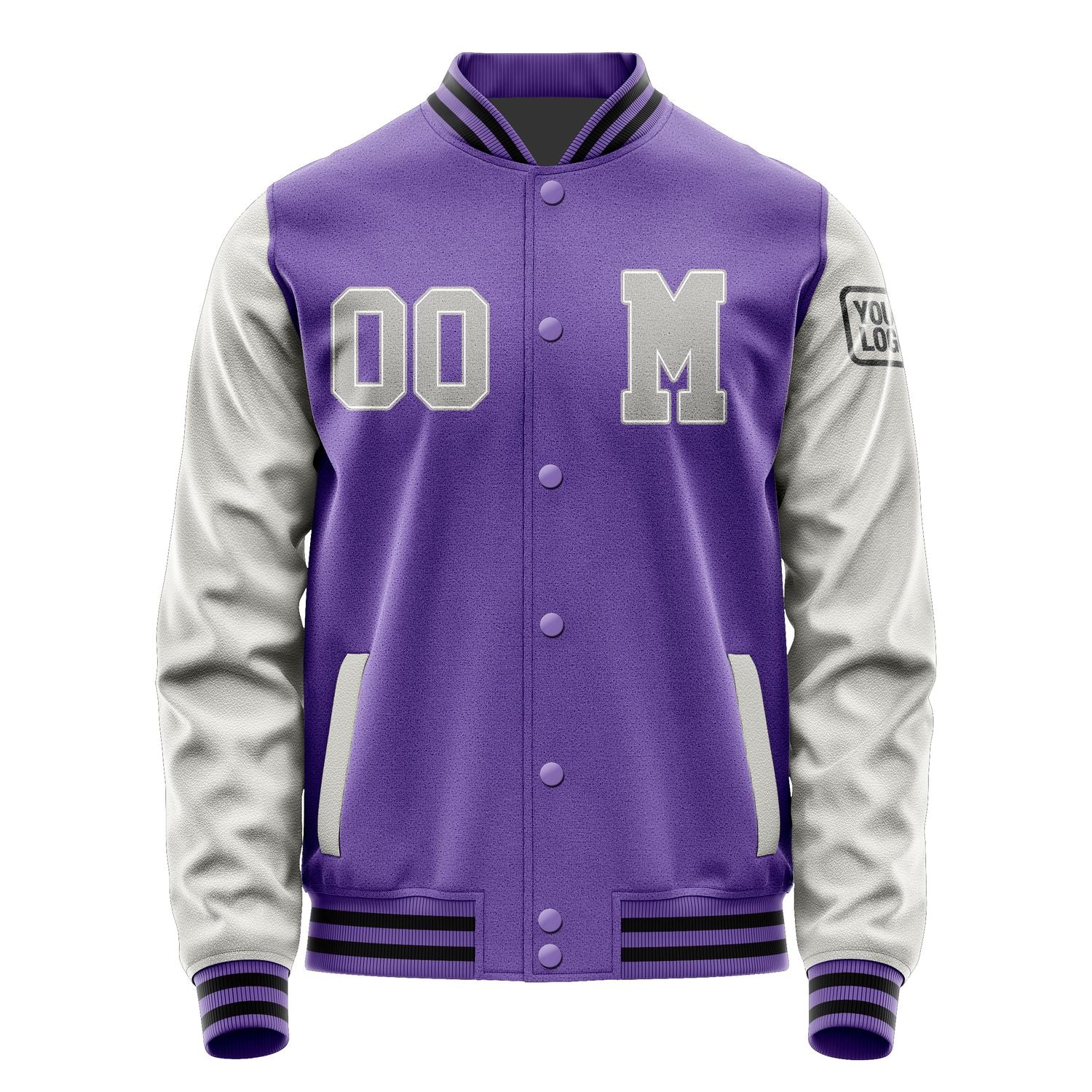 Custom Light Purple Gray Jacket Jb2323042317041817