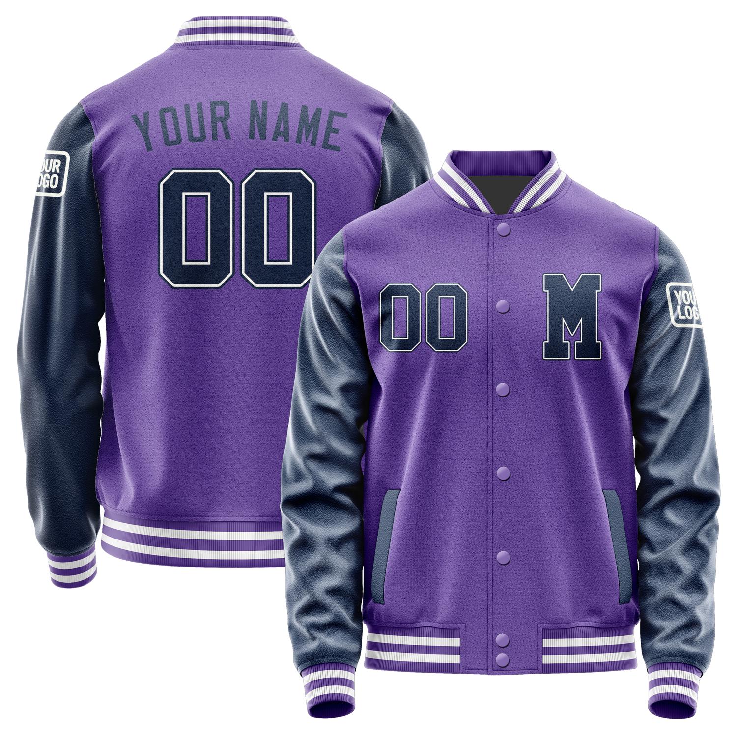 Custom Light Purple Blue Jacket Jb2323102318101818