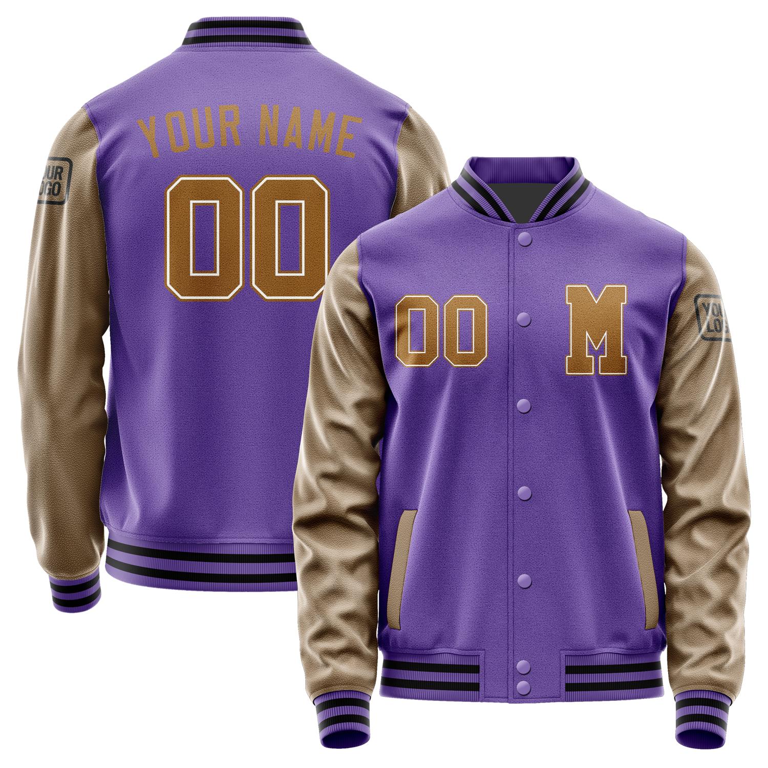 Custom Light Purple Khaki Jacket Jb2323222317221817