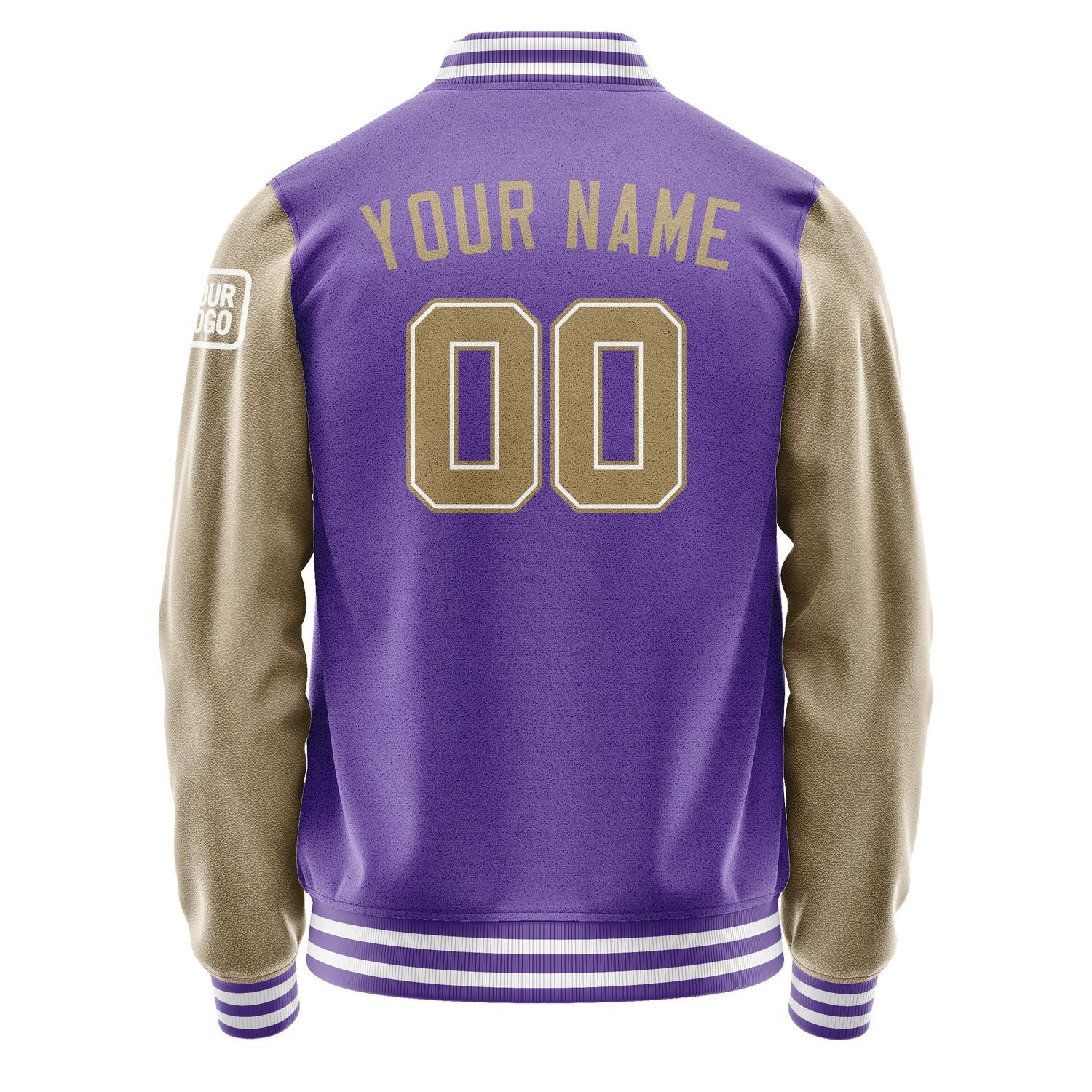 Custom Light Purple Light Khaki Jacket Jb2323252318251818