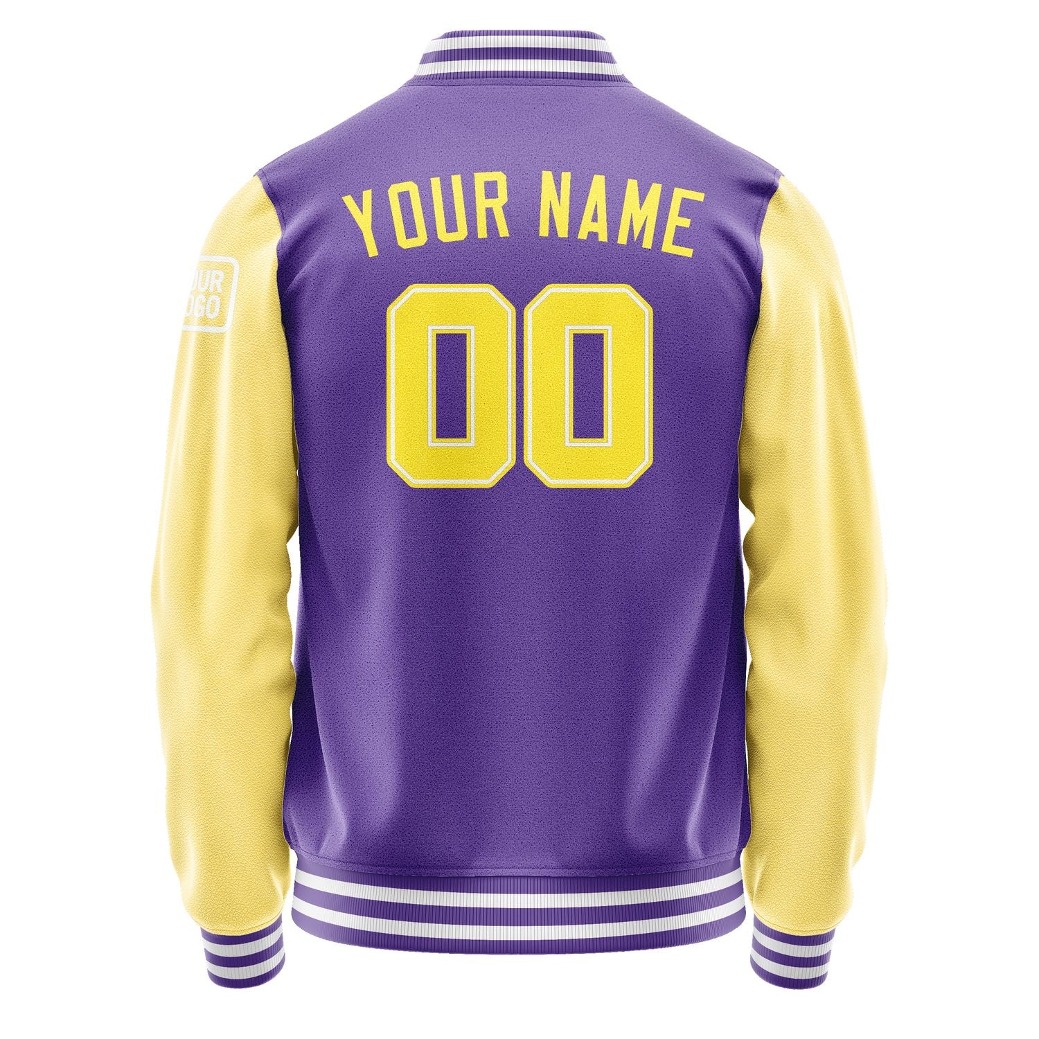 Custom Light Purple Light Yellow Jacket Jb2323262318261818