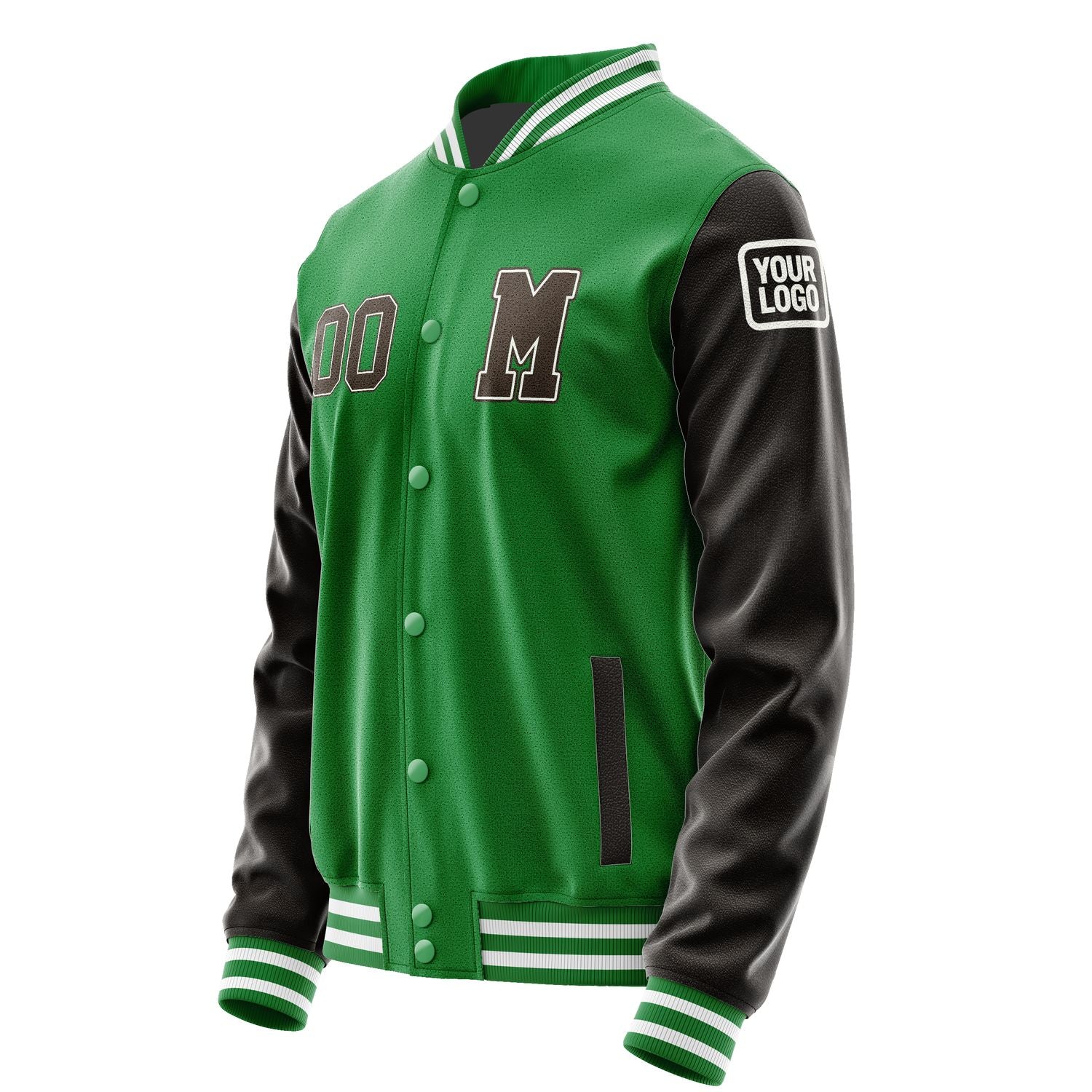 Custom Emerald Green Brown Jacket Jb2424012418011818