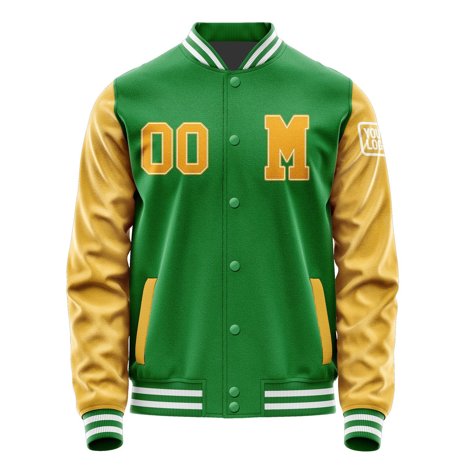 Custom Emerald Green Yellow Jacket Jb2424192418191818