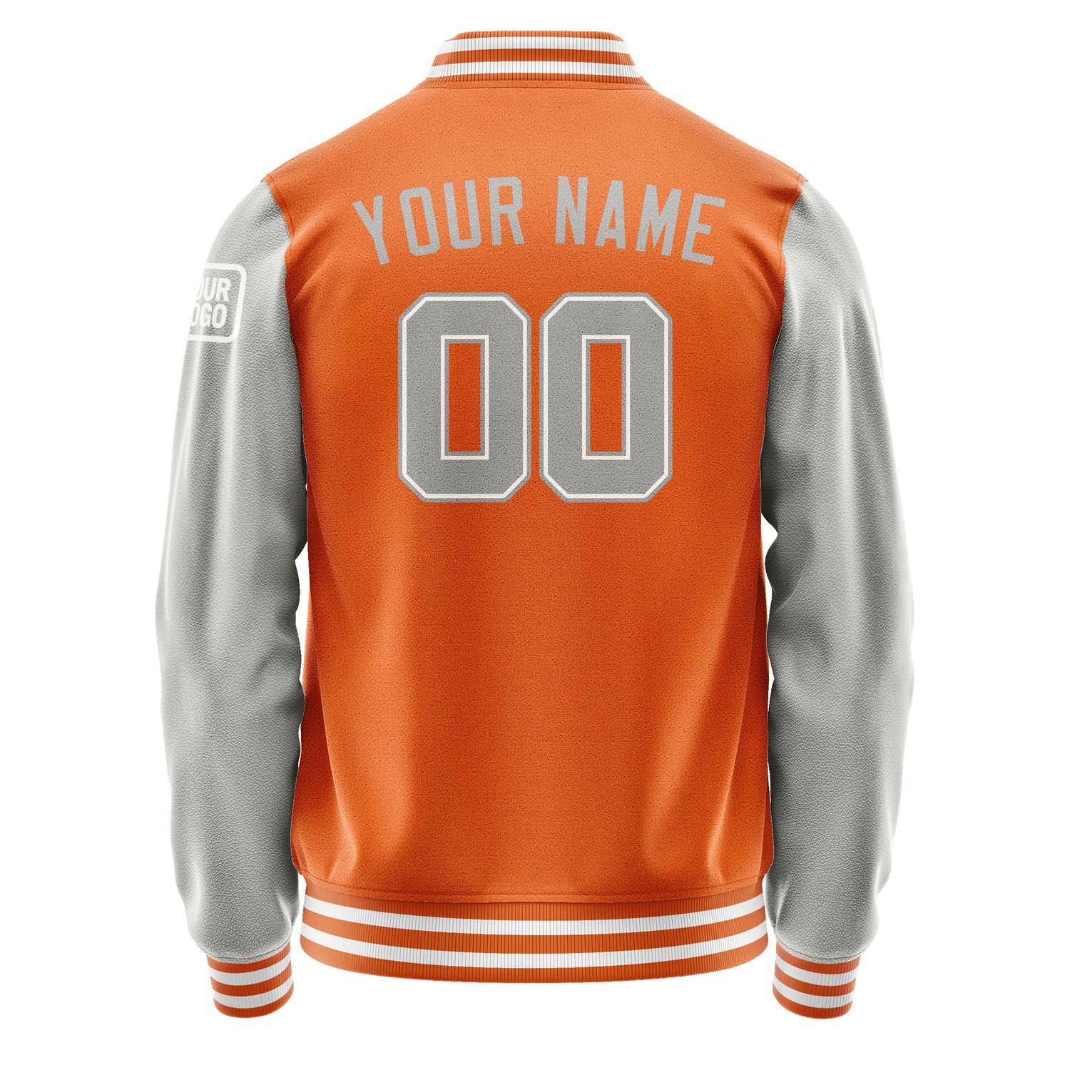 Custom Orange Gray Jacket Jb2828042818041818