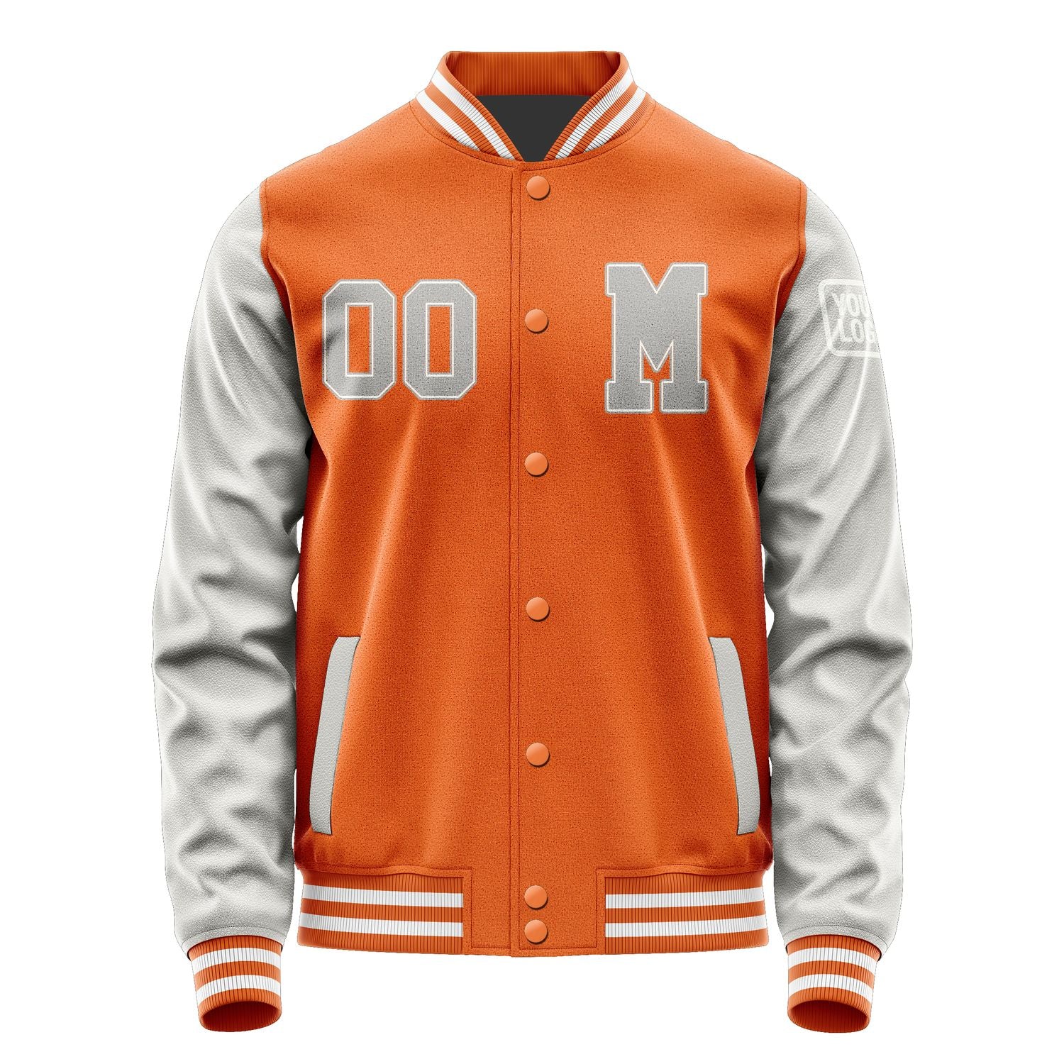 Custom Orange Gray Jacket Jb2828042818041818