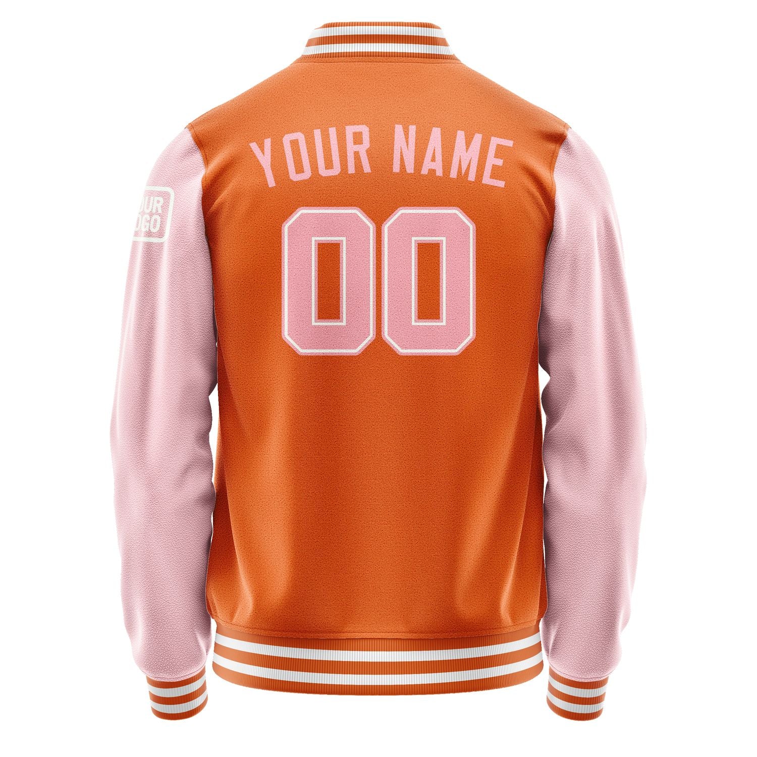 Custom Orange Light Pink Jacket Jb2828212818211818