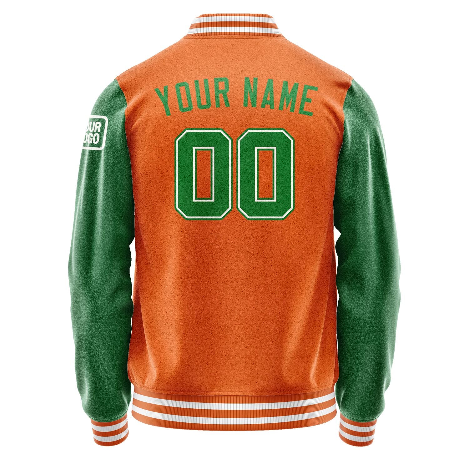 Custom Orange Emerald Green Jacket Jb2828242818241818