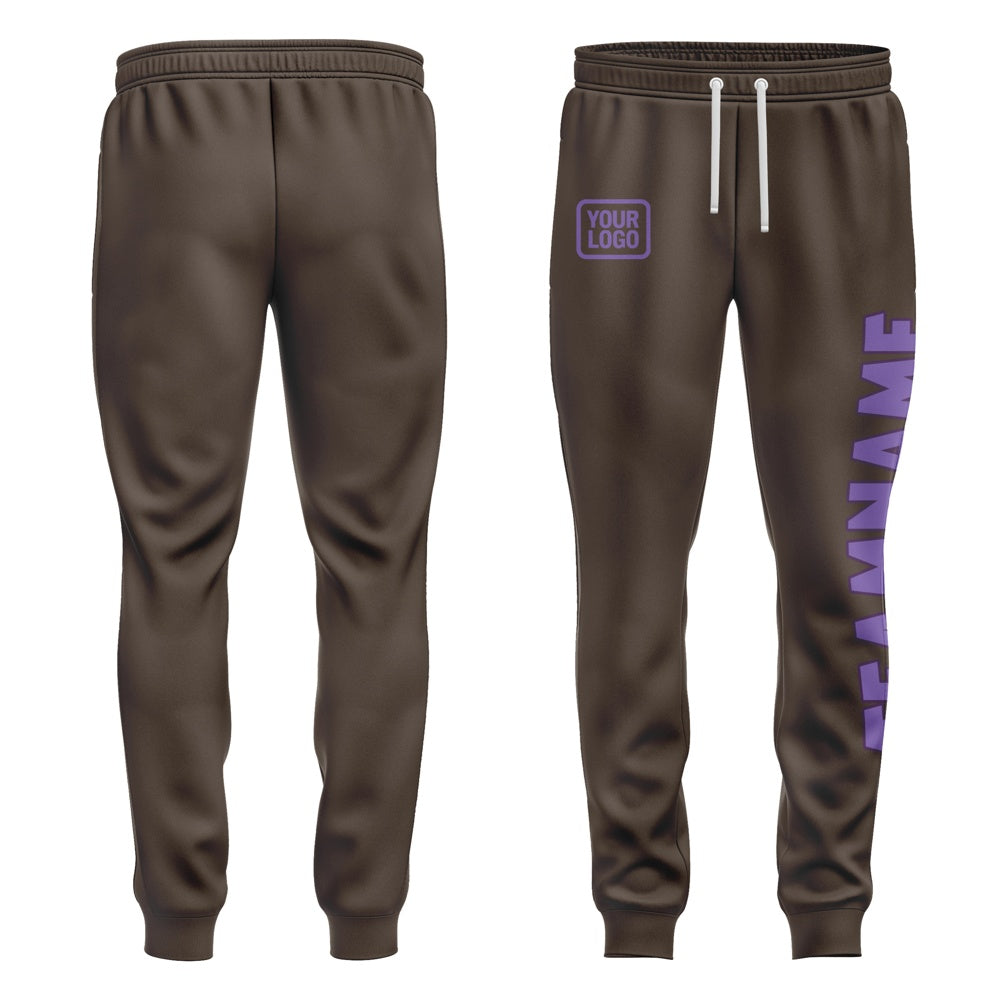 Custom Brown Light Purple Pants