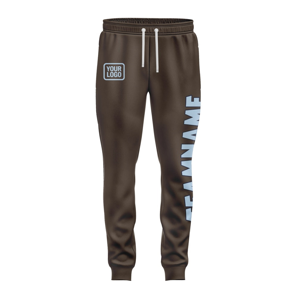 Custom Brown Light Blue Pants